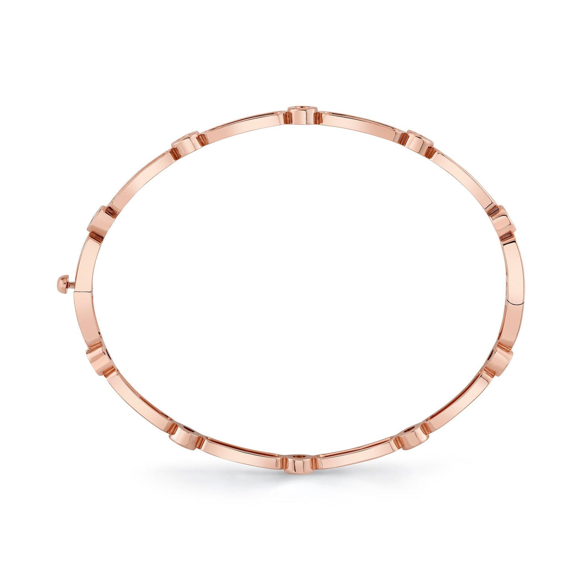 Link Connection Hinge Bangle
