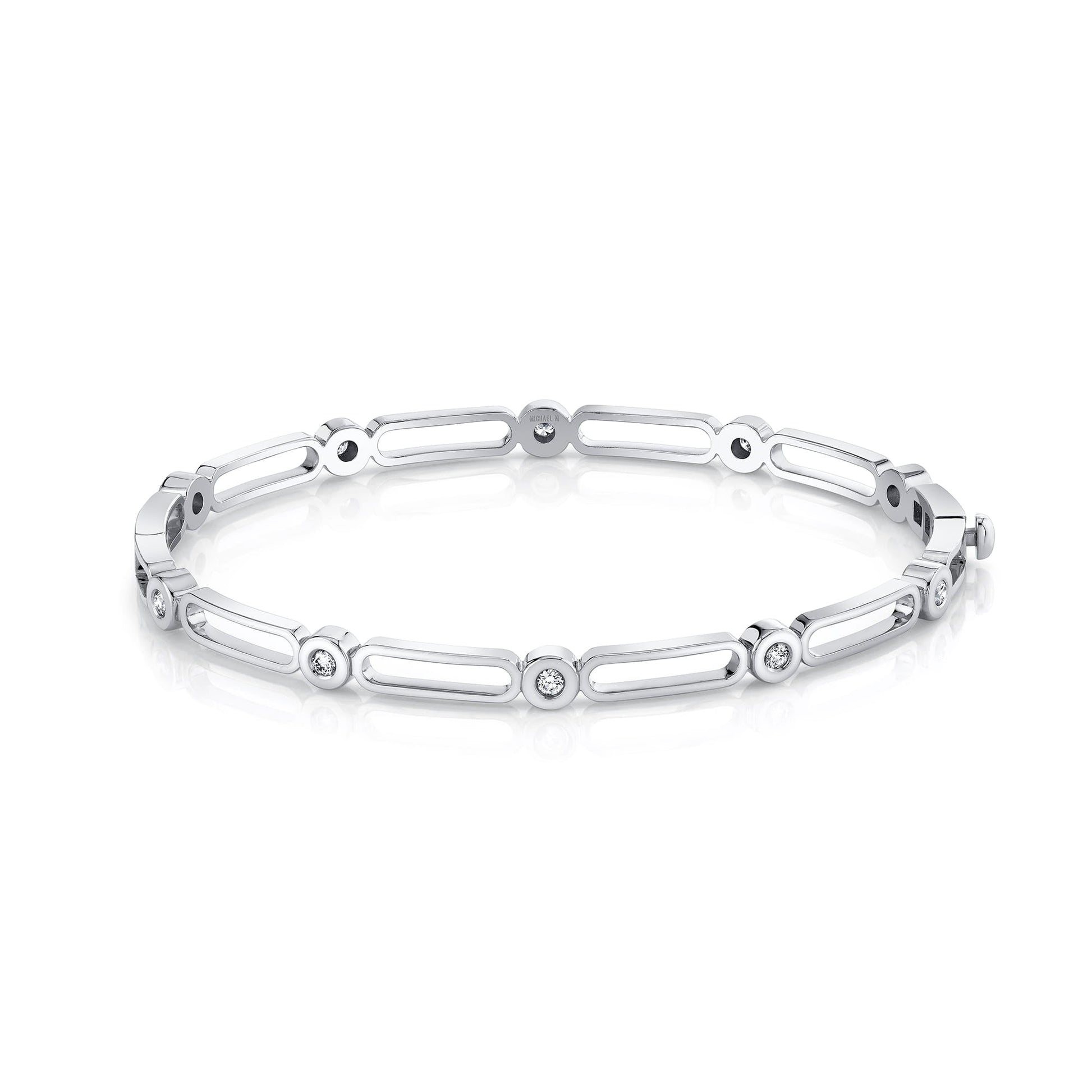 Link Connection Hinge Bangle