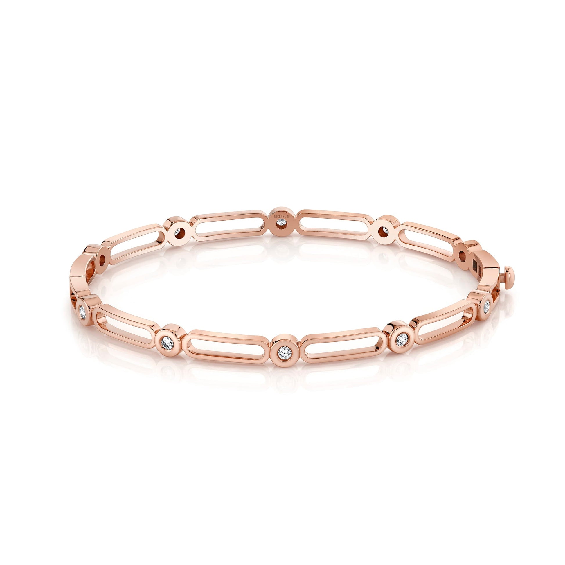 Link Connection Hinge Bangle