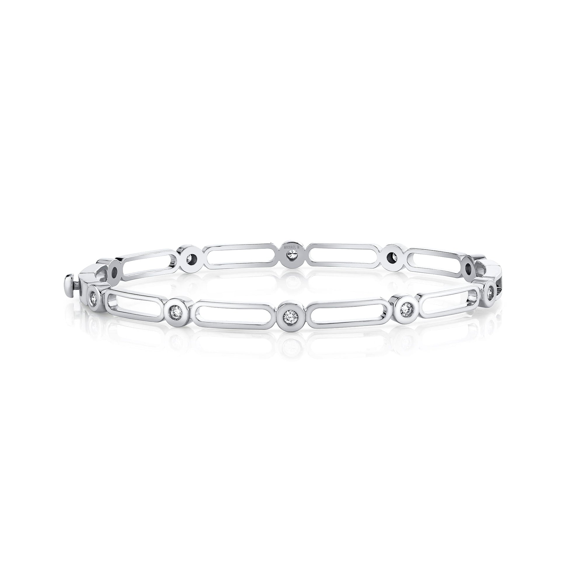 Link Connection Hinge Bangle
