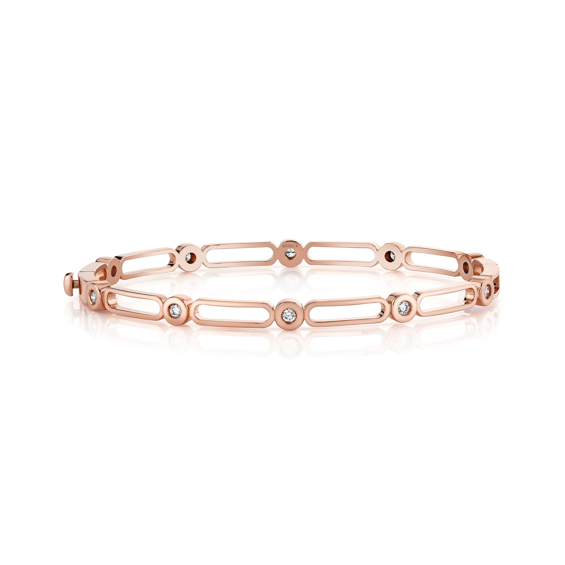 Link Connection Hinge Bangle