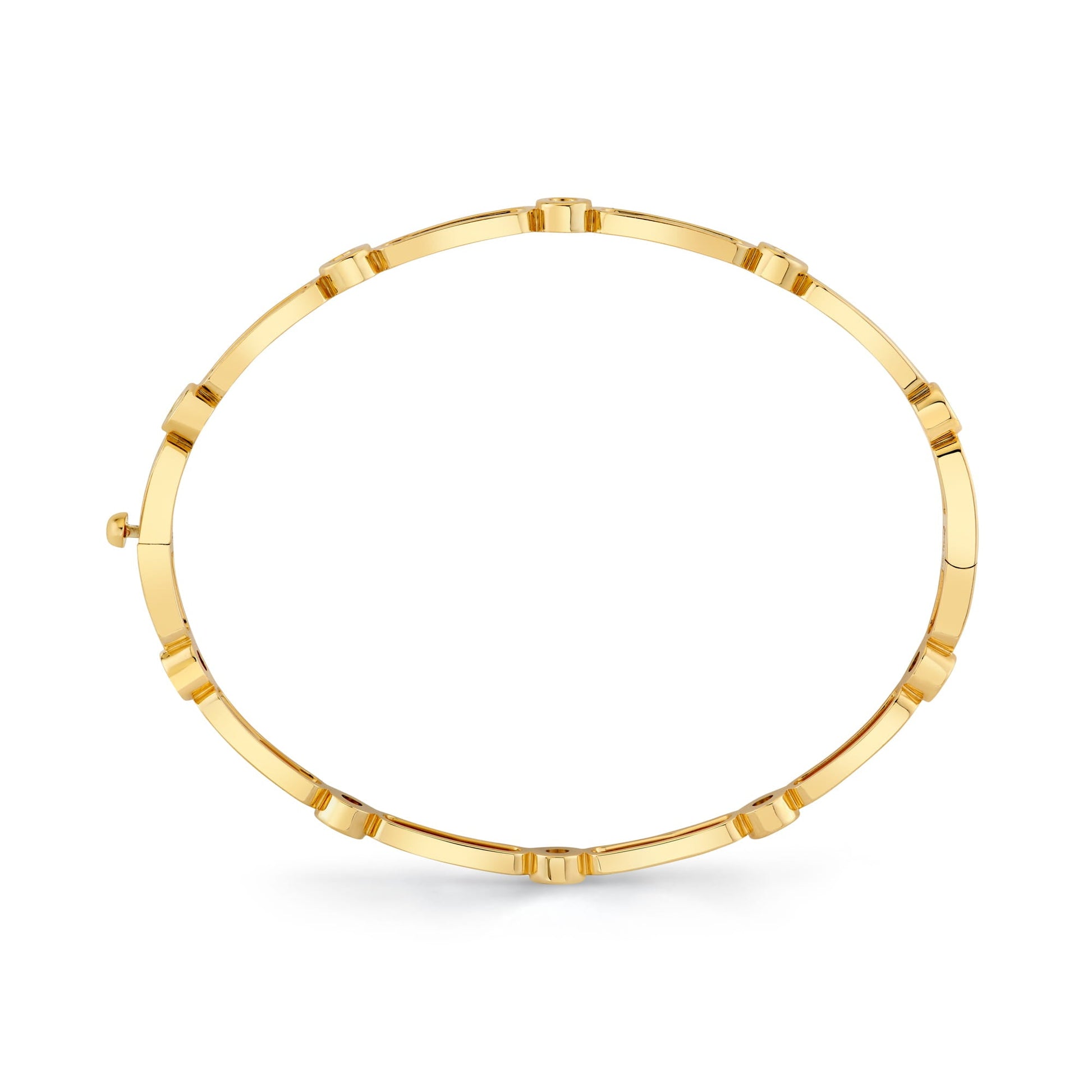 Link Connection Hinge Bangle