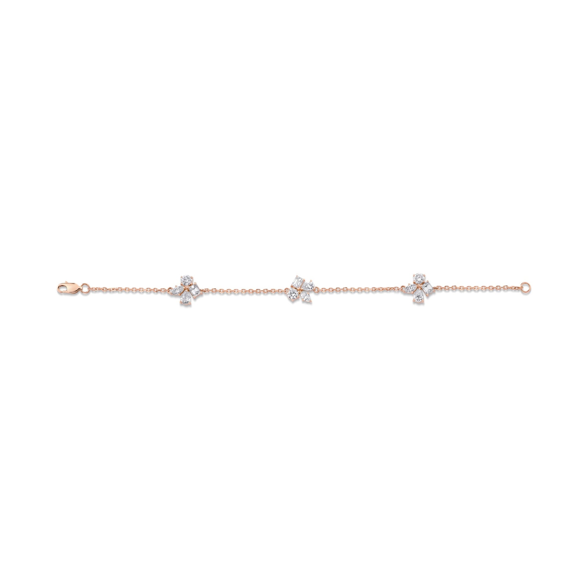 Montage 3 Cluster Chain Bracelet