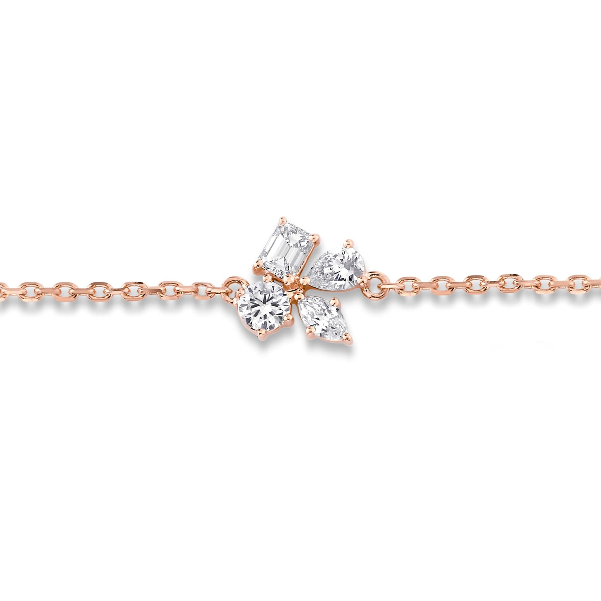 Montage 3 Cluster Chain Bracelet