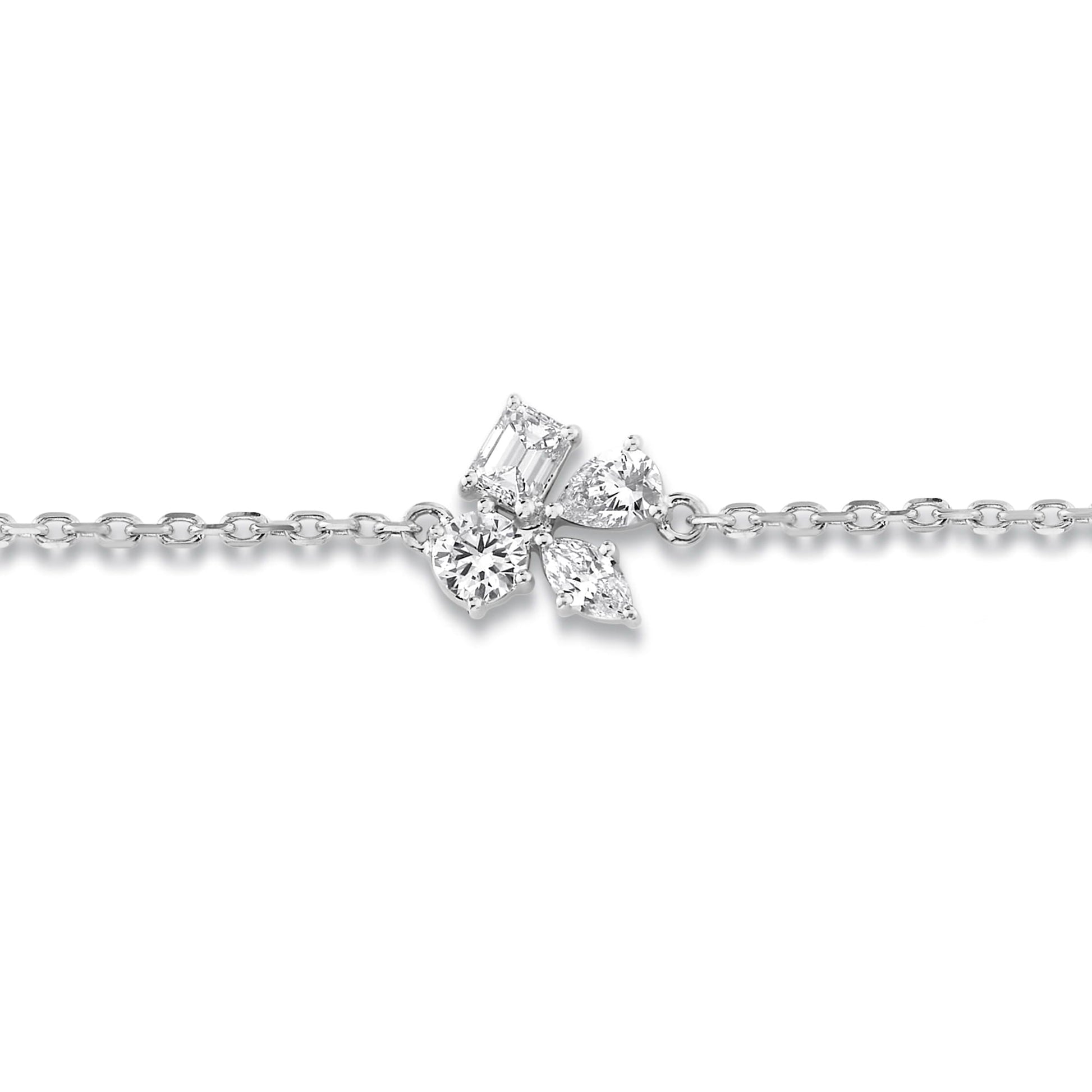 Montage 3 Cluster Chain Bracelet