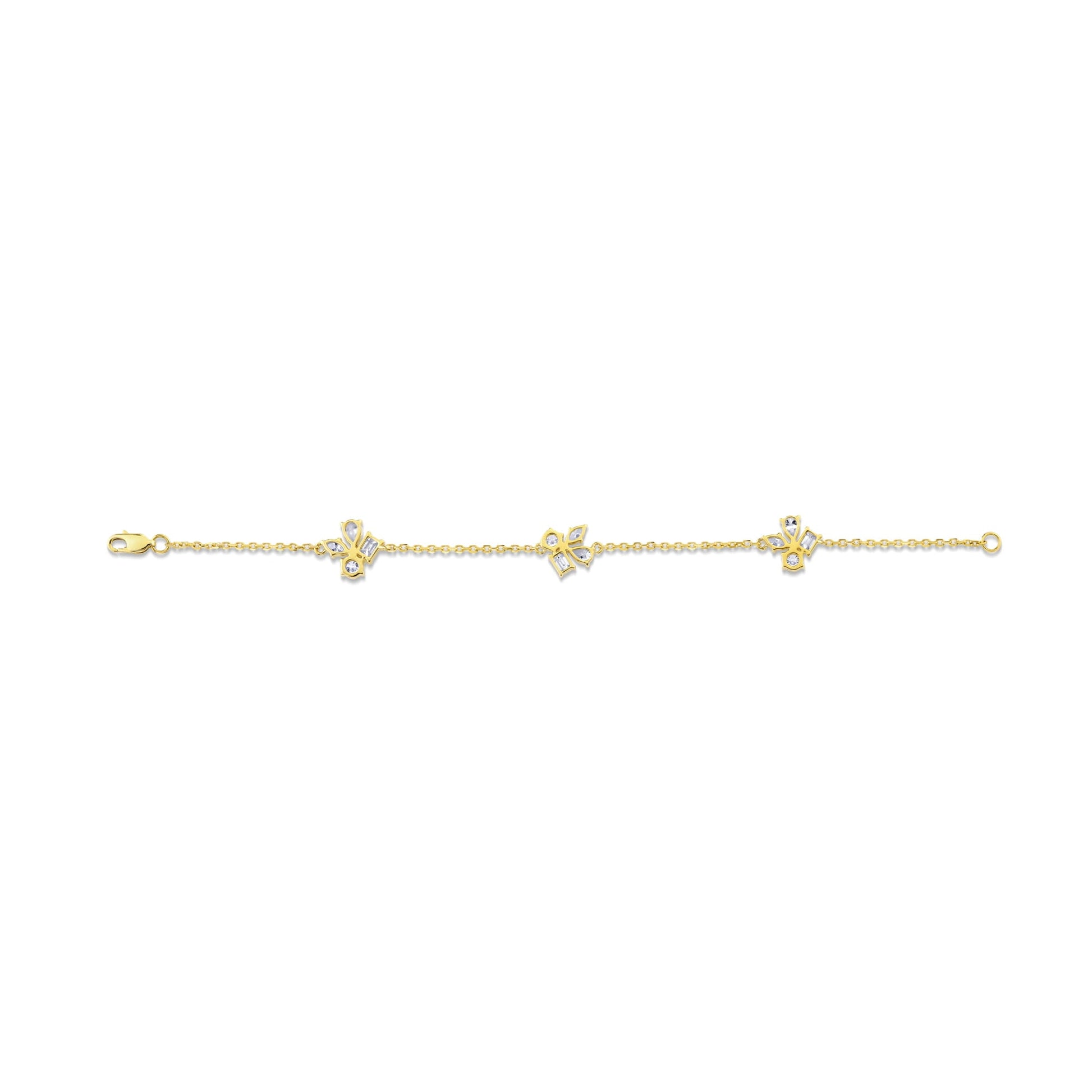 Montage 3 Cluster Chain Bracelet