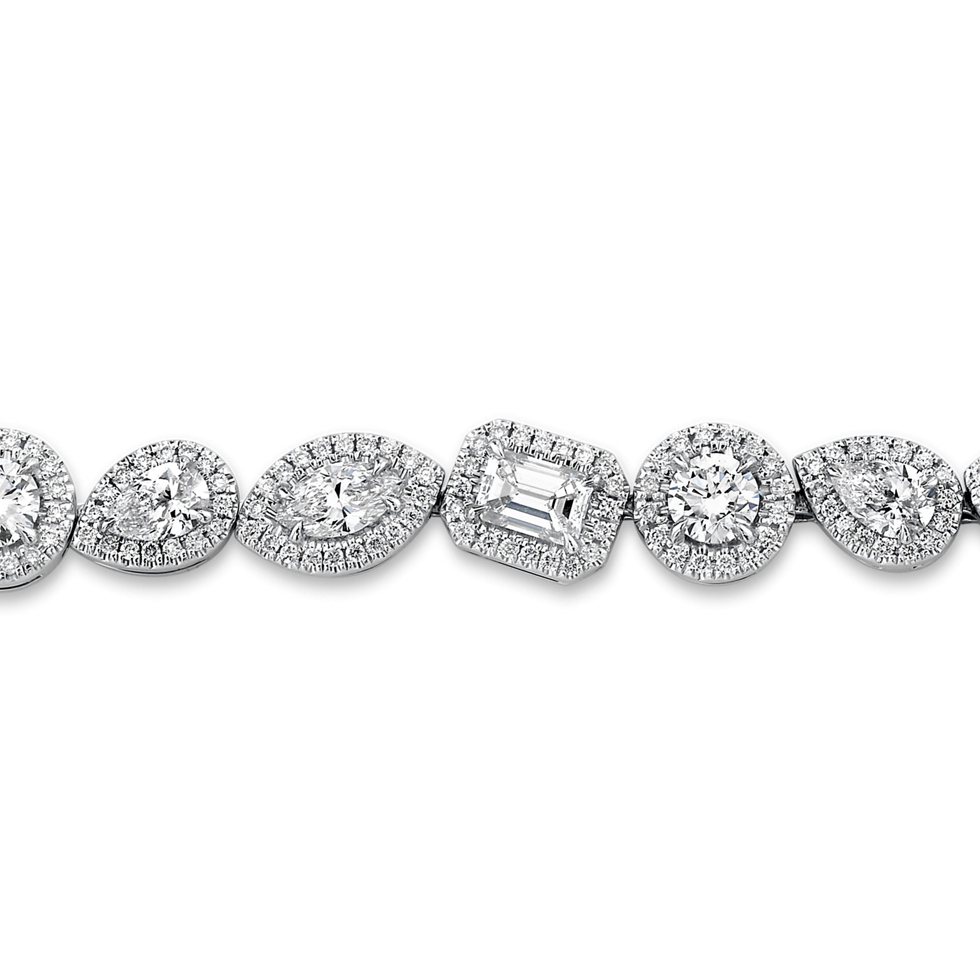 Montage Cluster Halo Tennis Bracelet