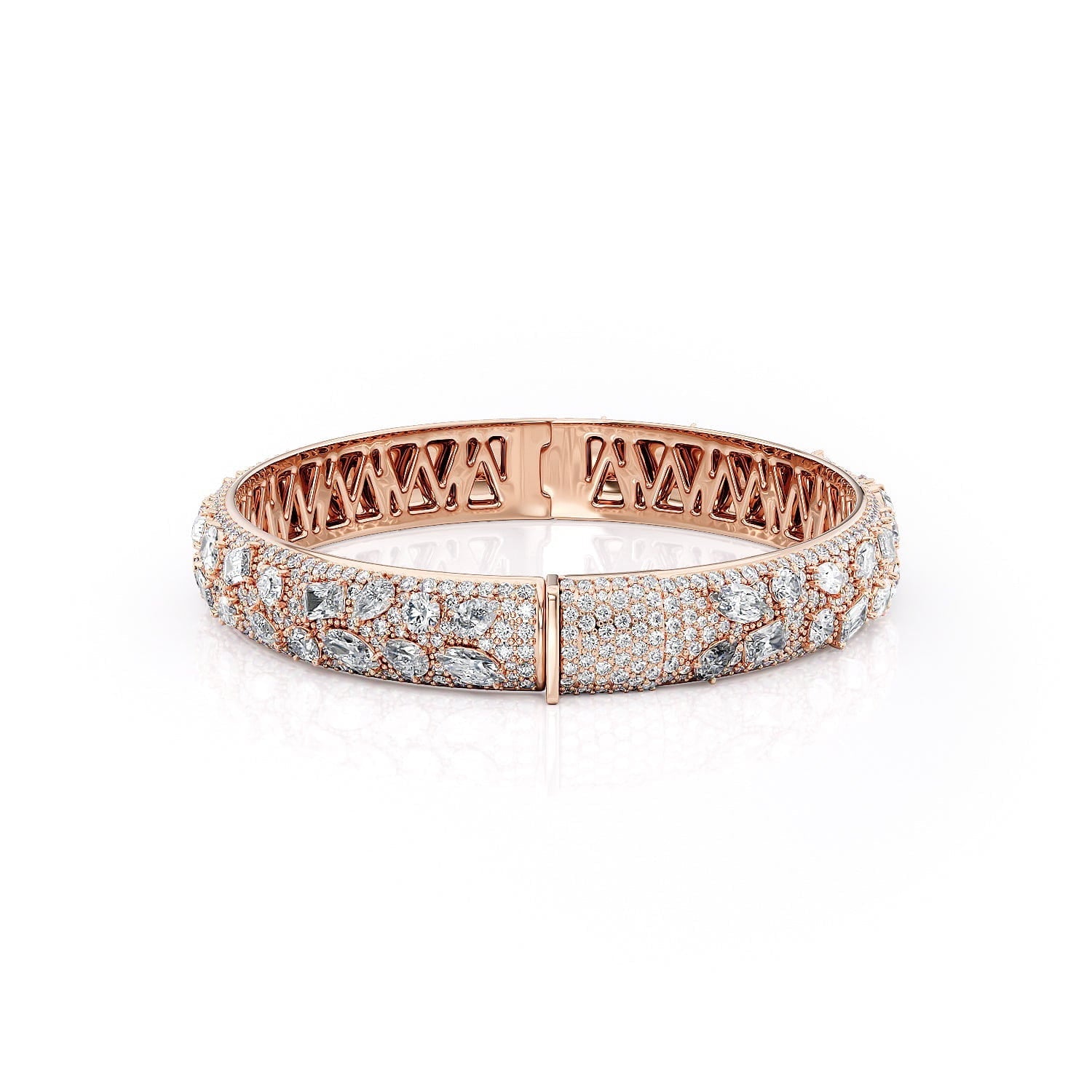 Montage Luxe Pavé Eternity Bangle Bracelet