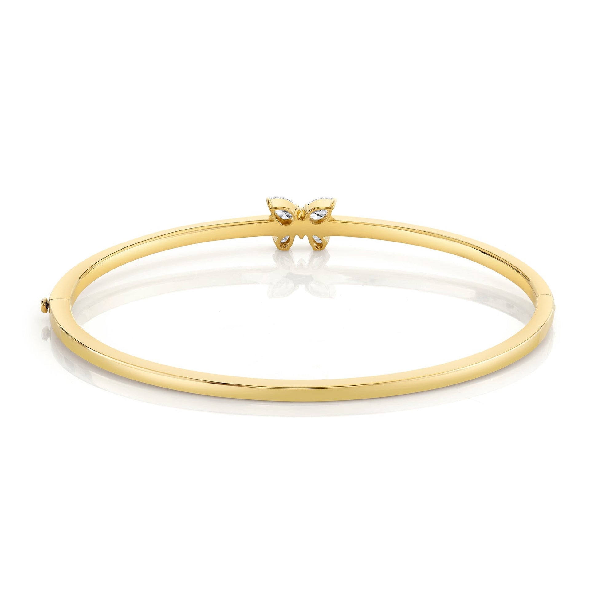 Montage Single Butterfly Bangle with Pavé