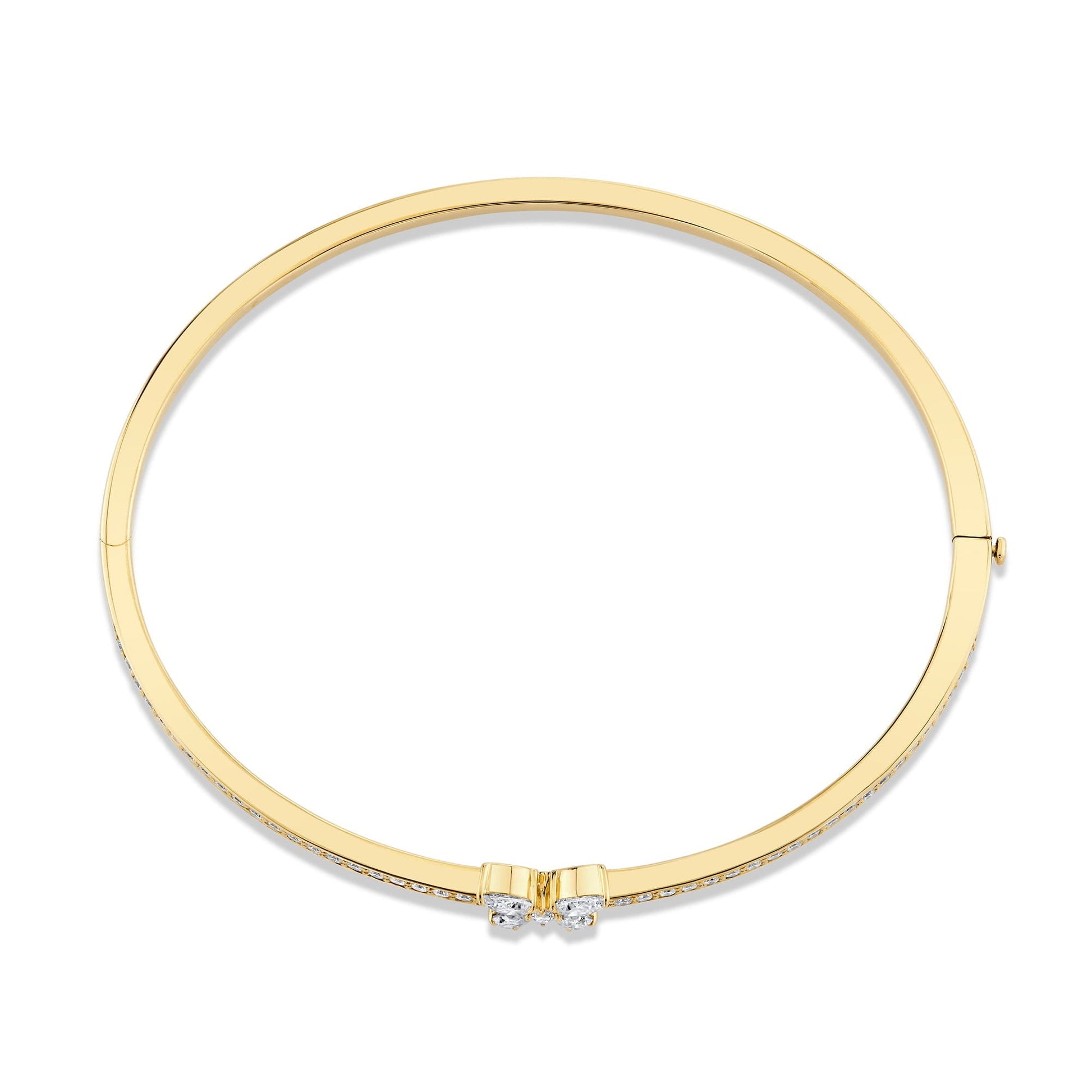 Montage Single Butterfly Bangle with Pavé
