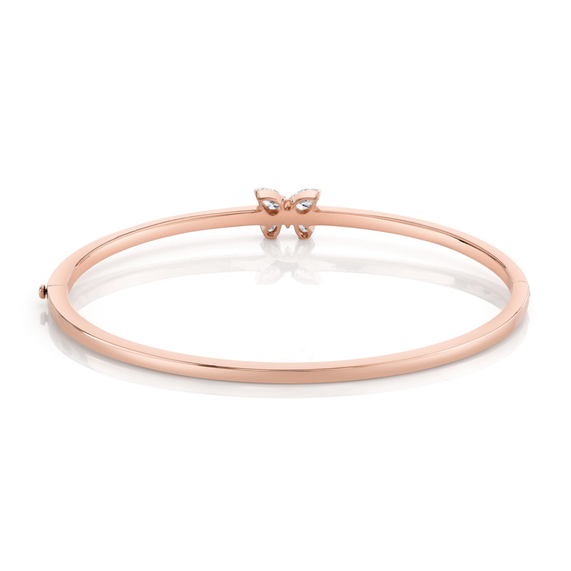 Montage Single Butterfly Bangle with Pavé