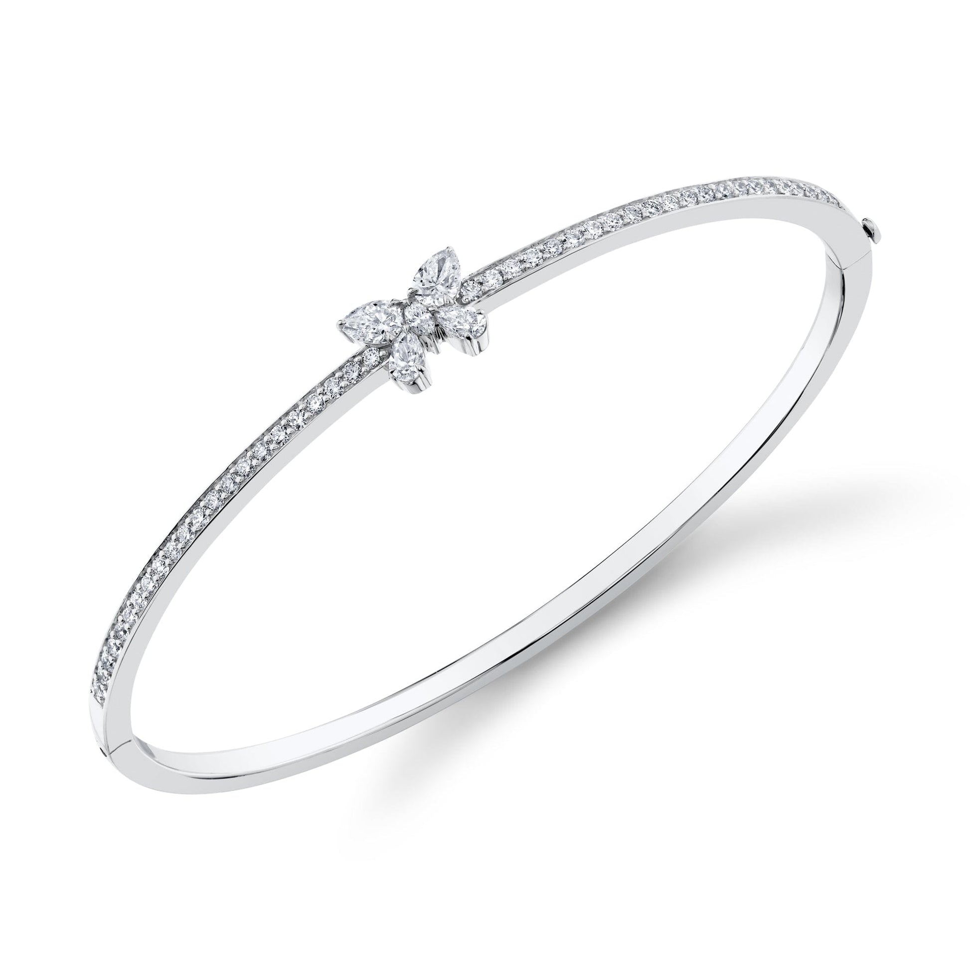 Montage Single Butterfly Bangle with Pavé