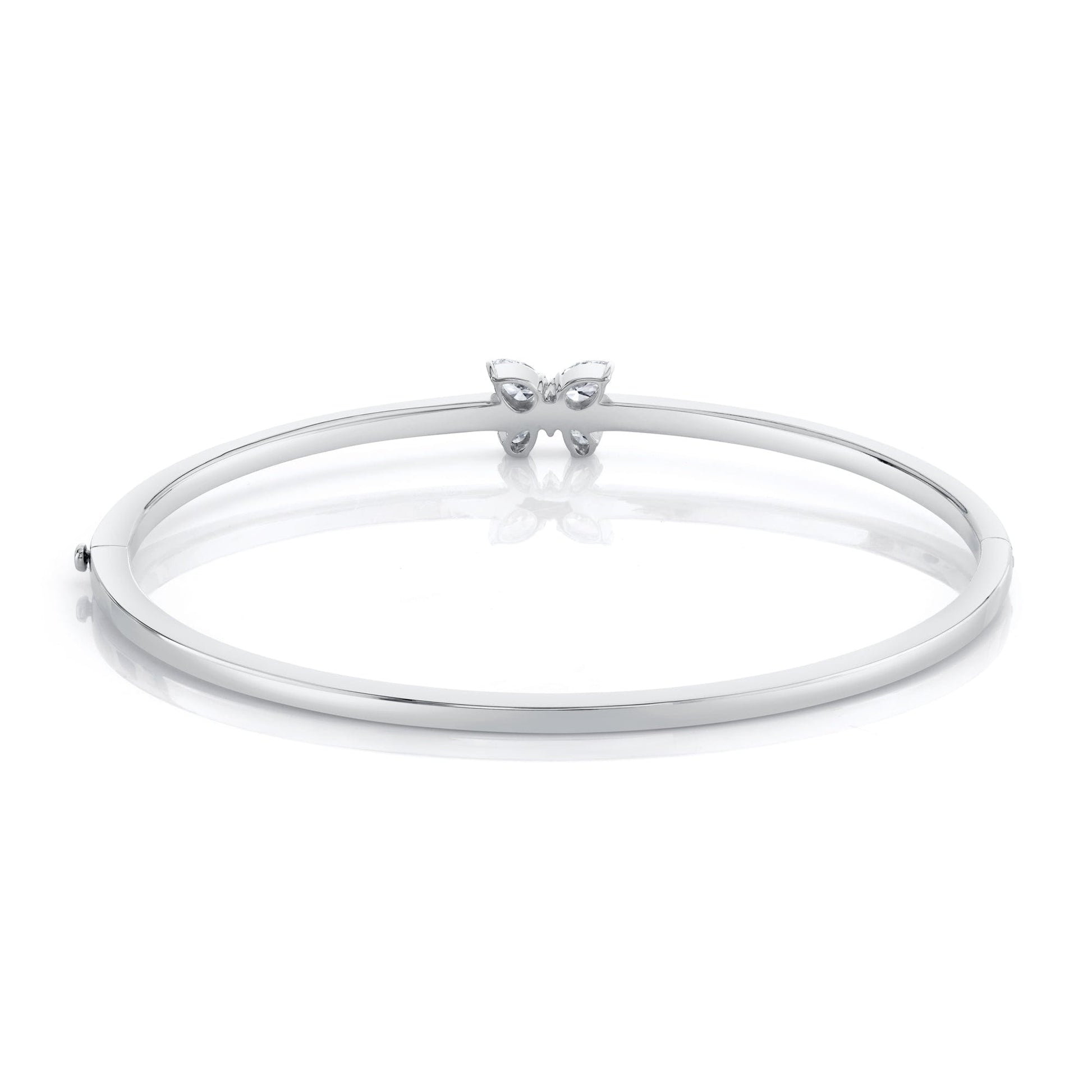Montage Single Butterfly Bangle with Pavé