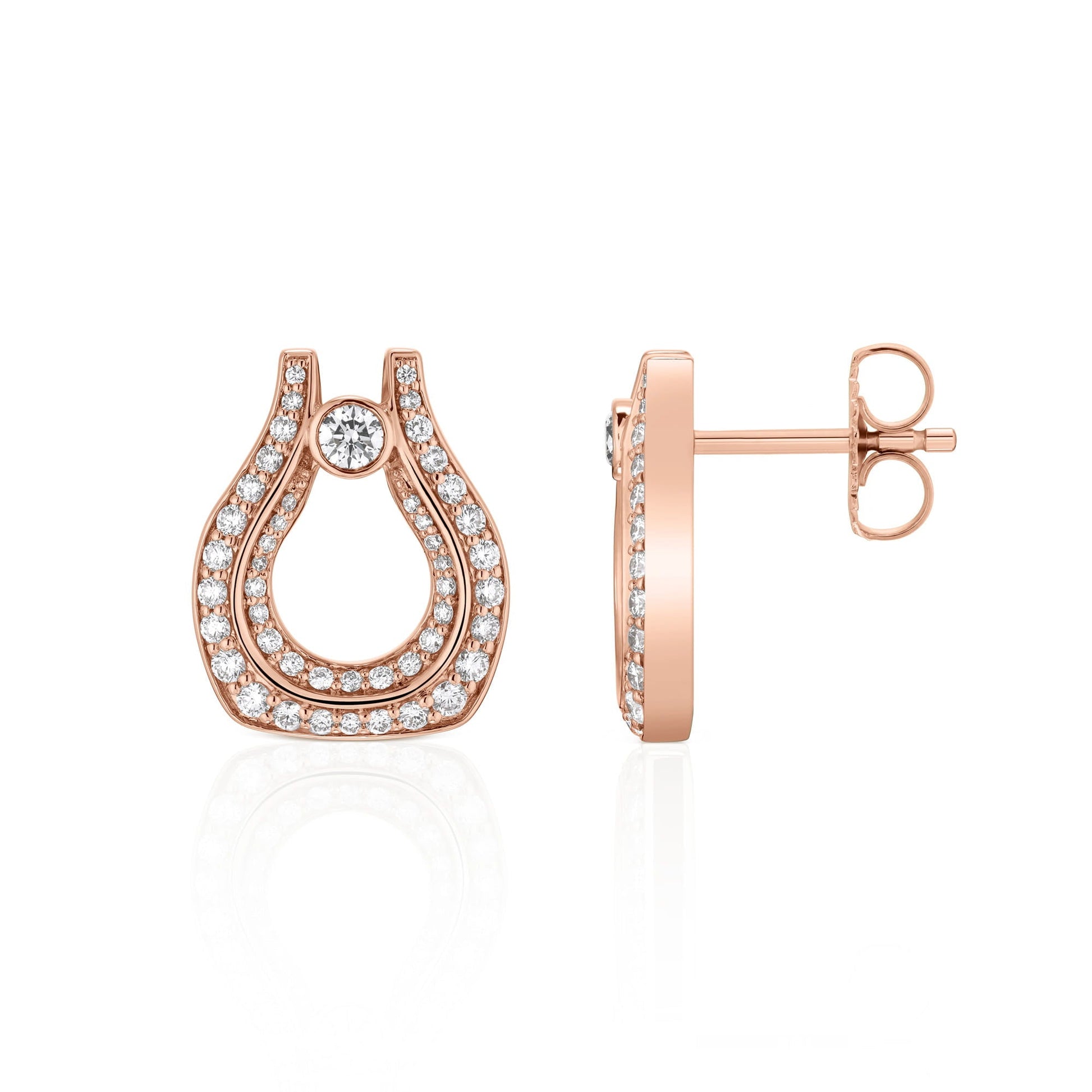 Europa Pavé Open Motif Earrings