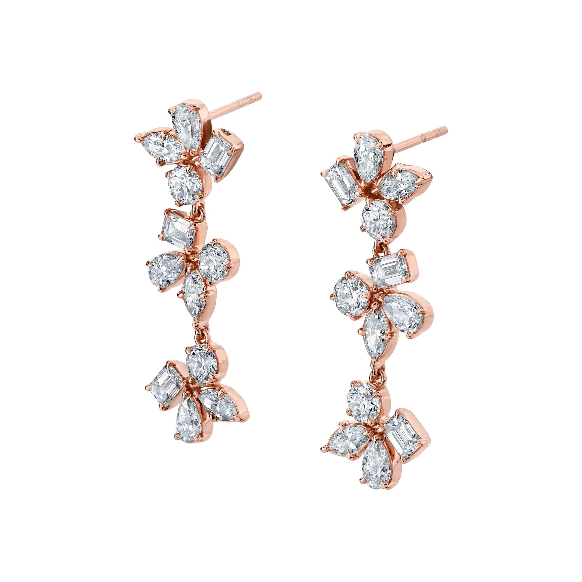 Montage 3 Cluster Drop Earrings
