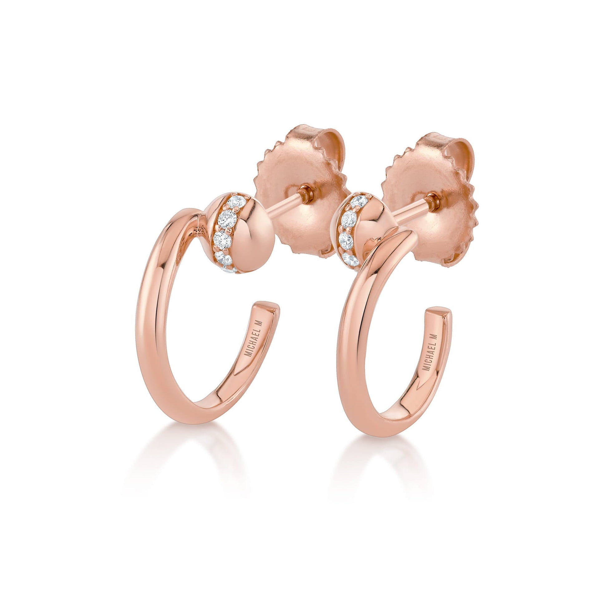 Orb Bypass Hoop Earrings