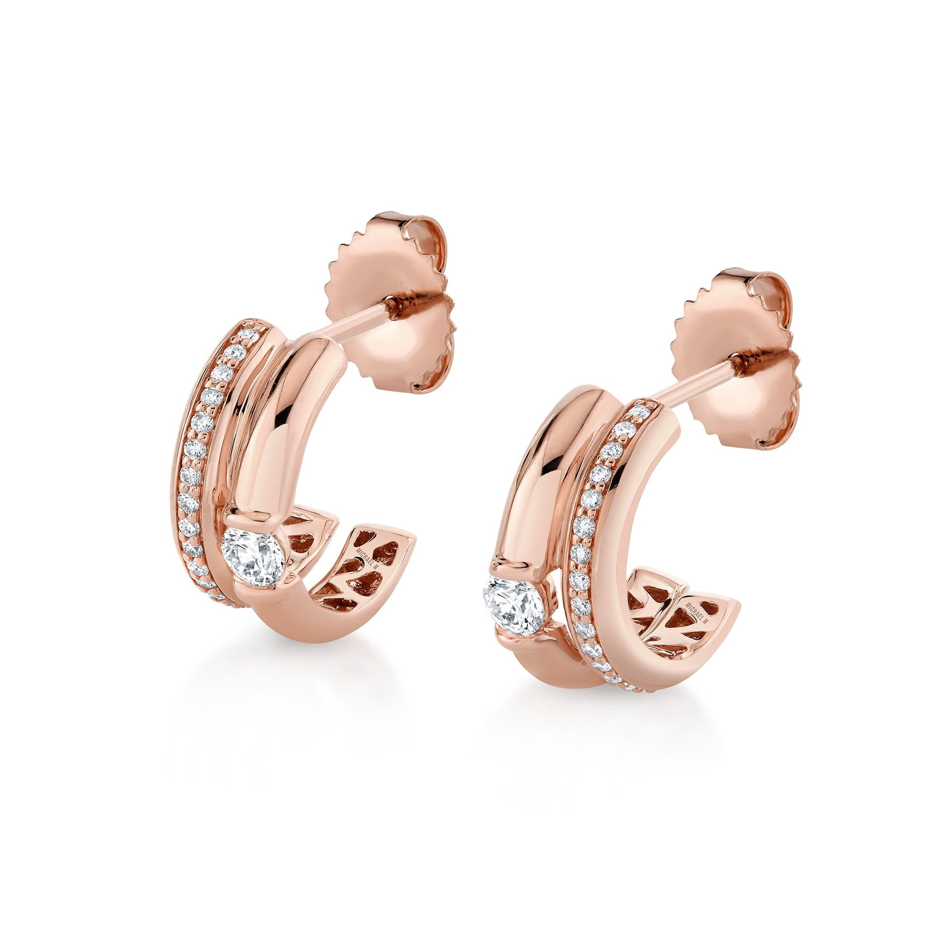 Orb Split Pavé Hoop Earrings