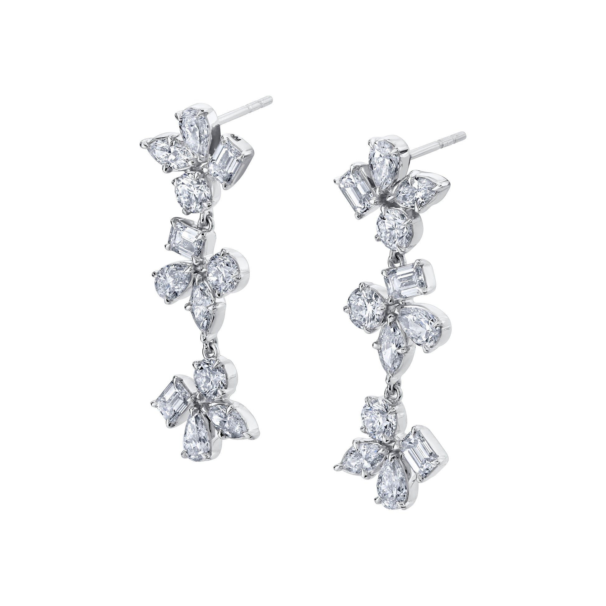 Montage 3 Cluster Drop Earrings