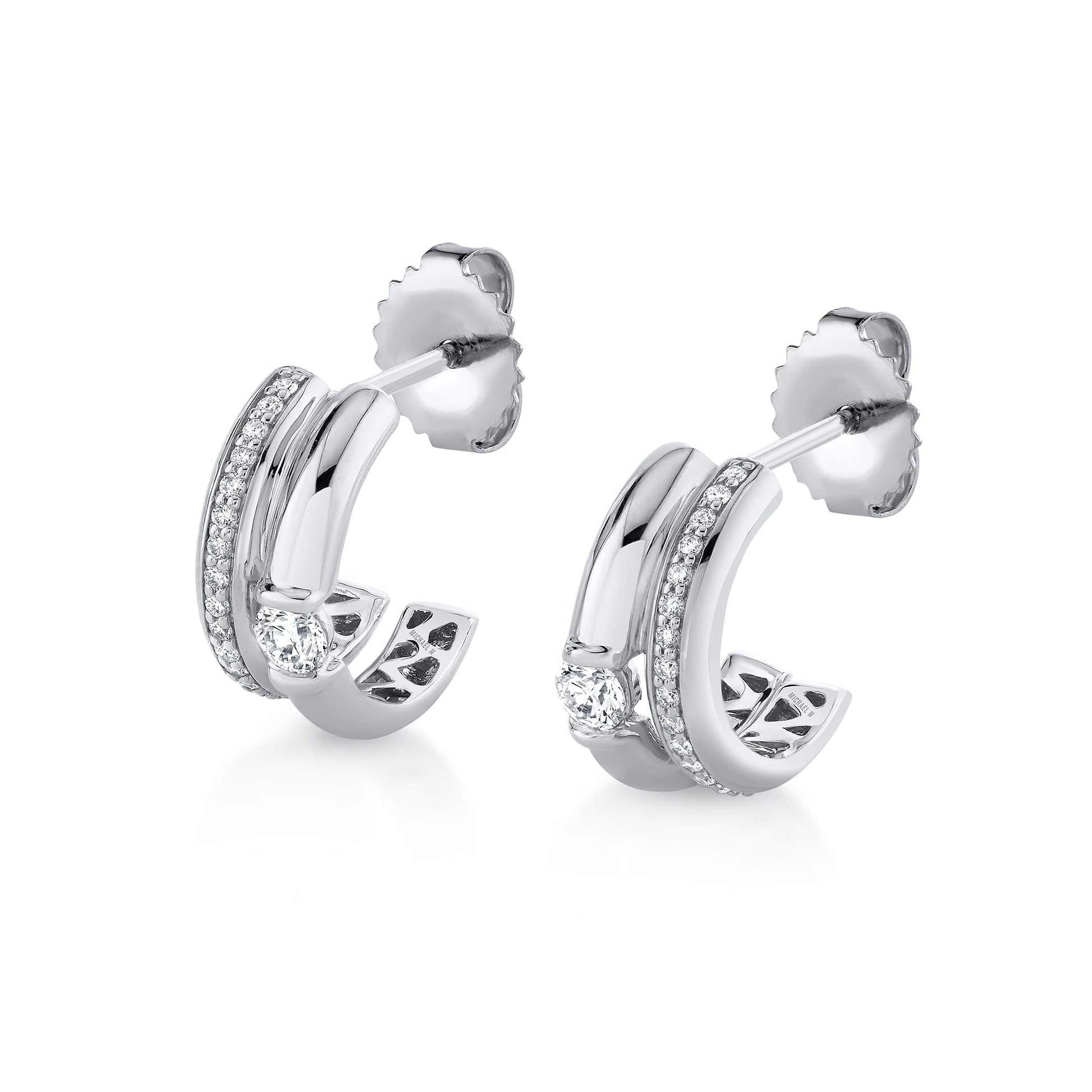 Orb Split Pavé Hoop Earrings
