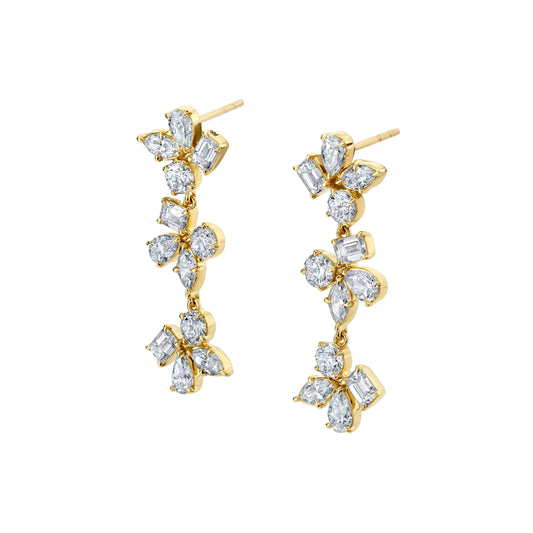 Montage 3 Cluster Drop Earrings