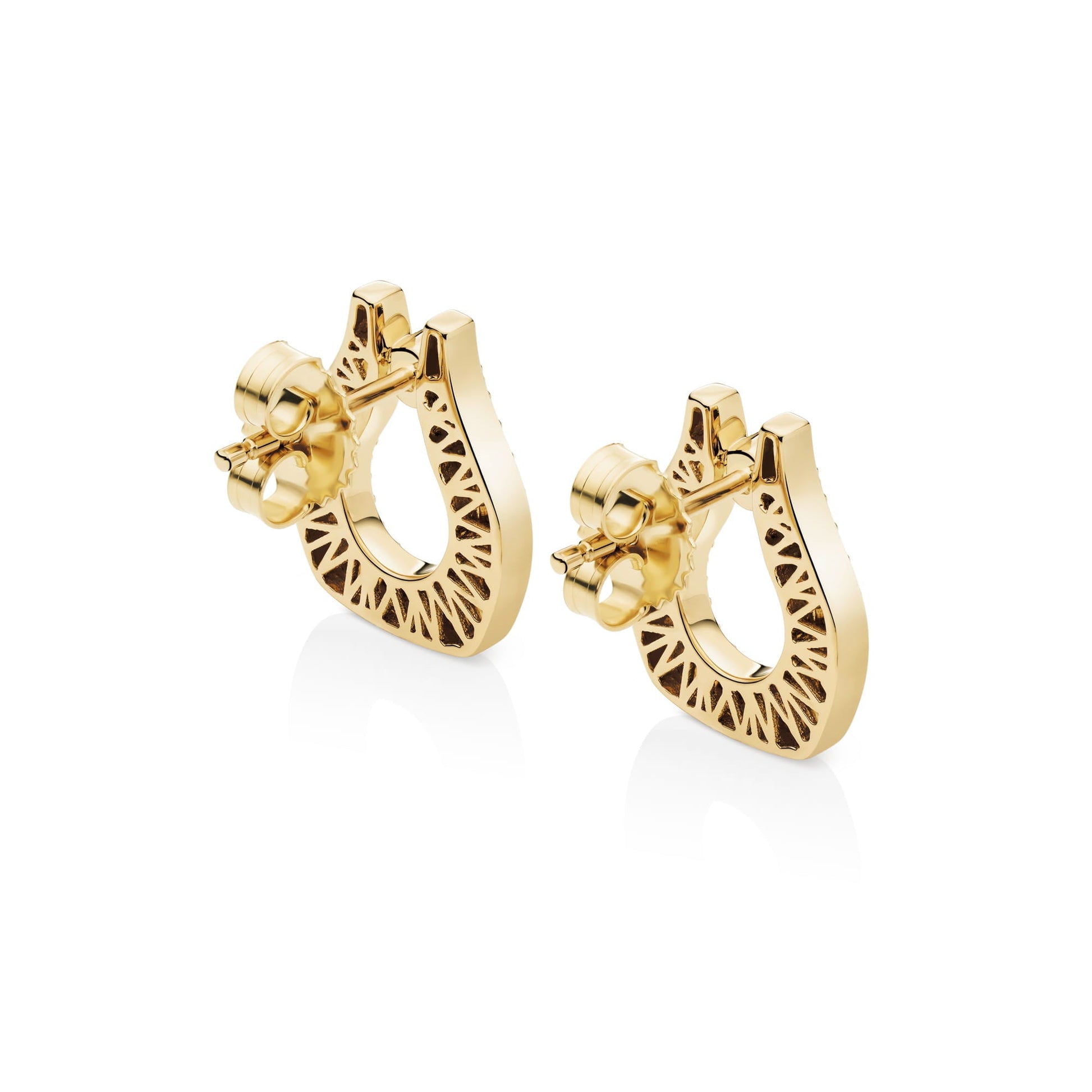Europa Pavé Open Motif Earrings
