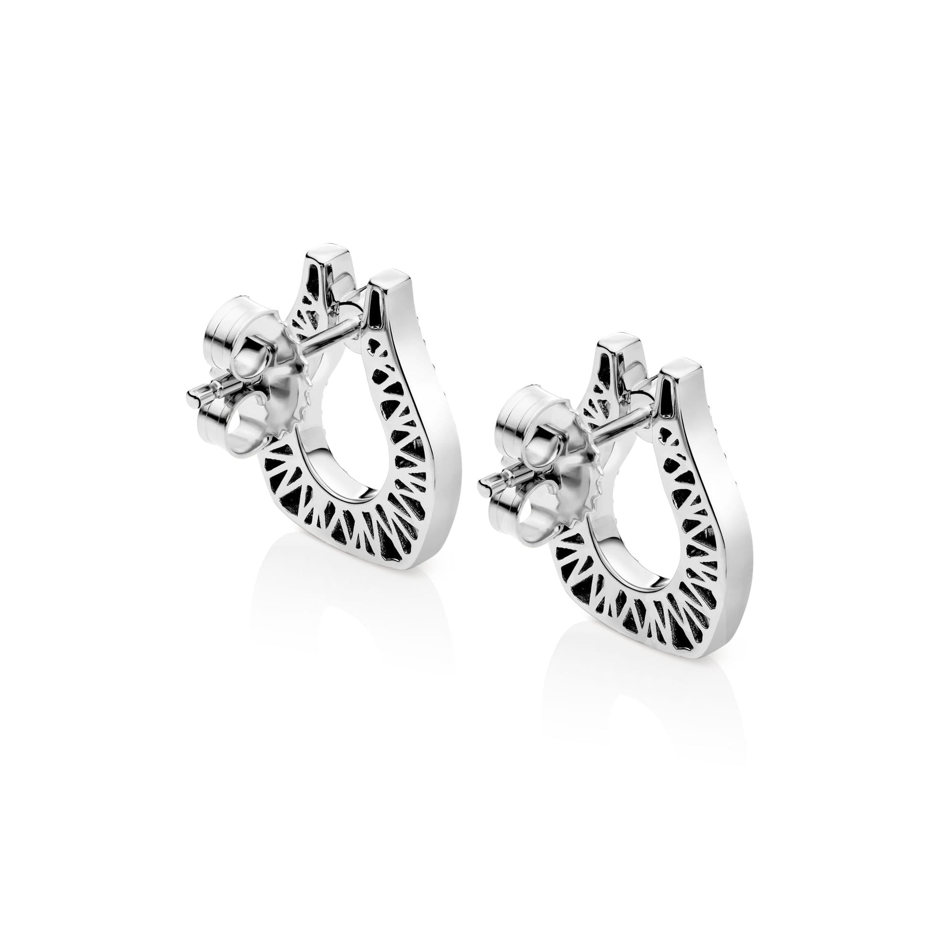 Europa Pavé Open Motif Earrings