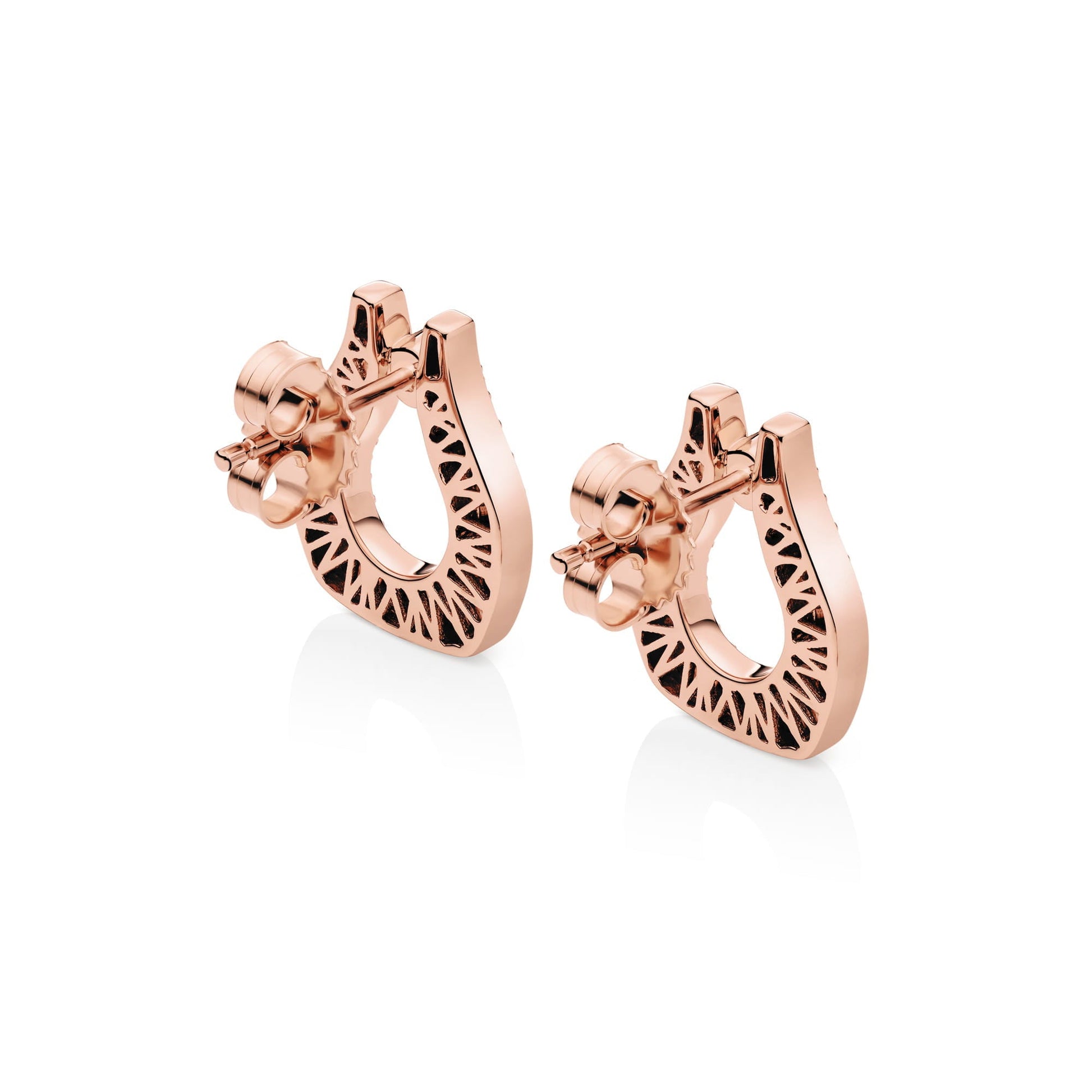 Europa Pavé Open Motif Earrings