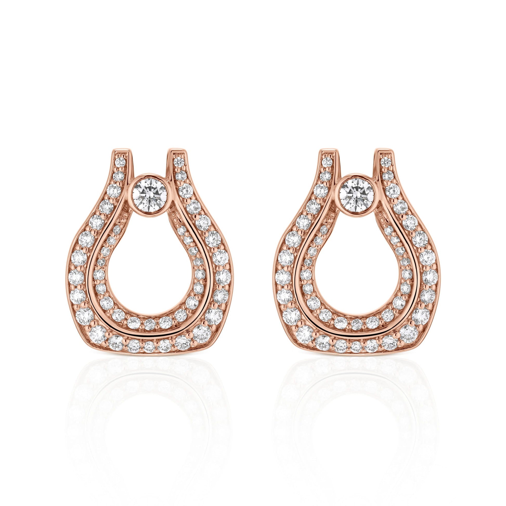 Europa Pavé Open Motif Earrings