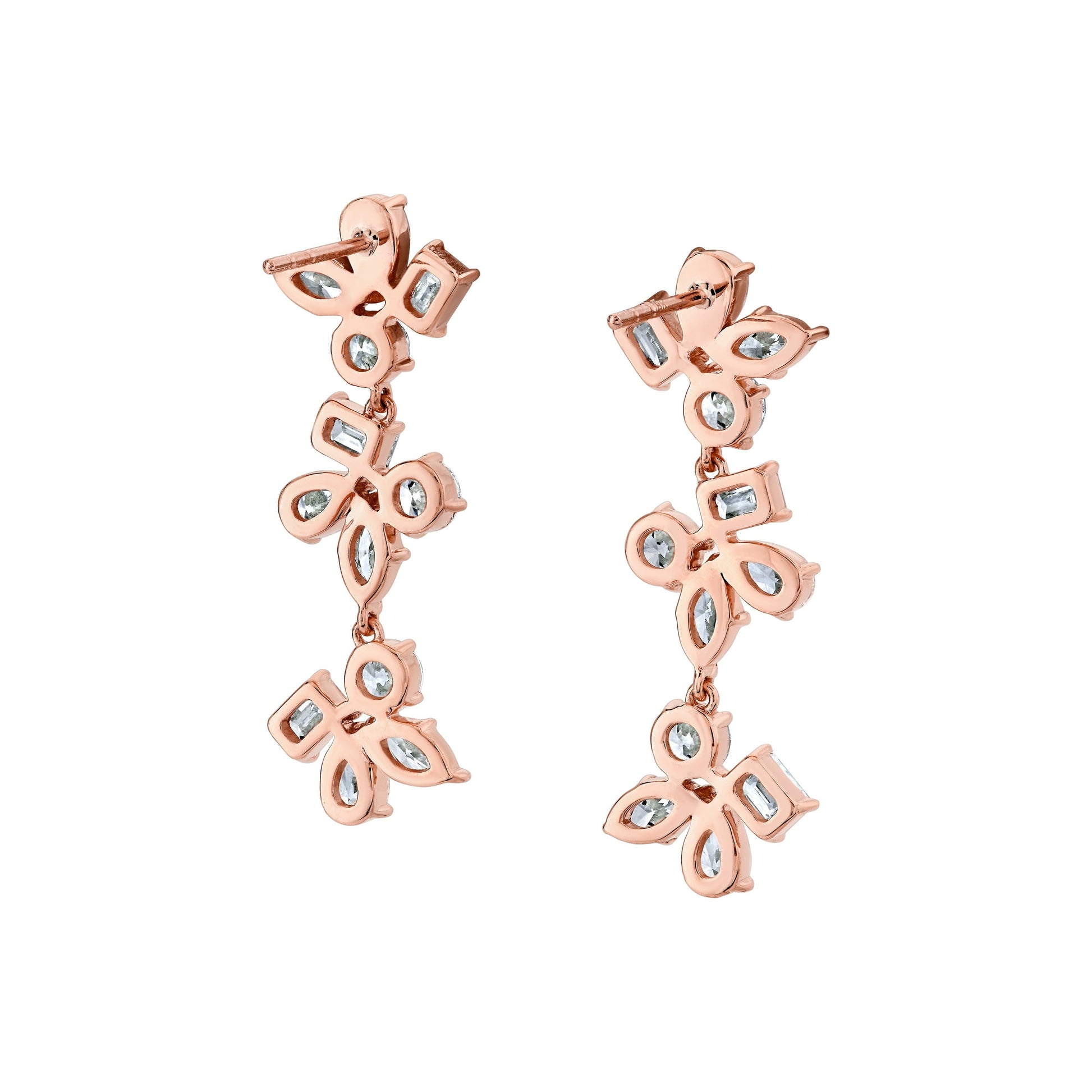 Montage 3 Cluster Drop Earrings