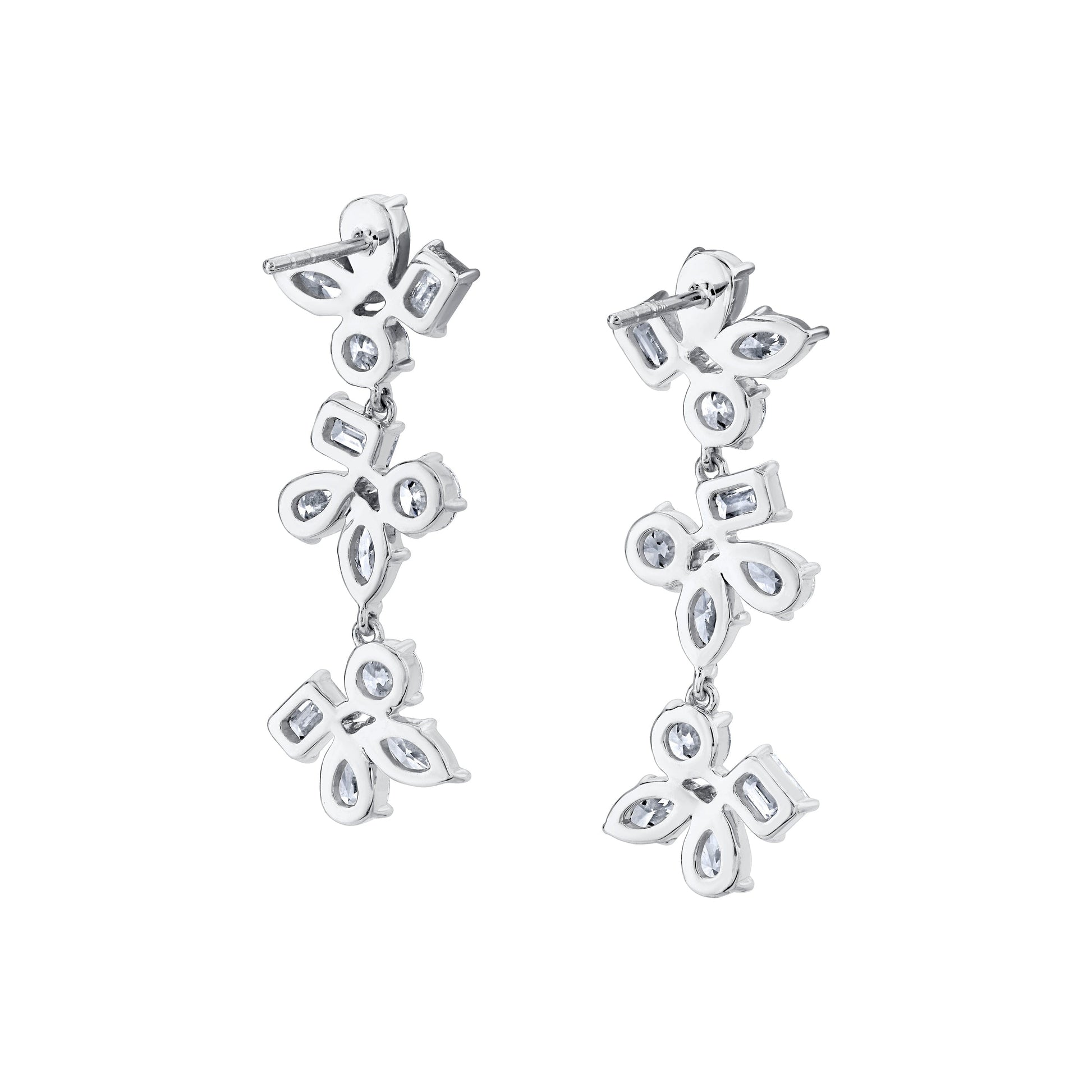Montage 3 Cluster Drop Earrings