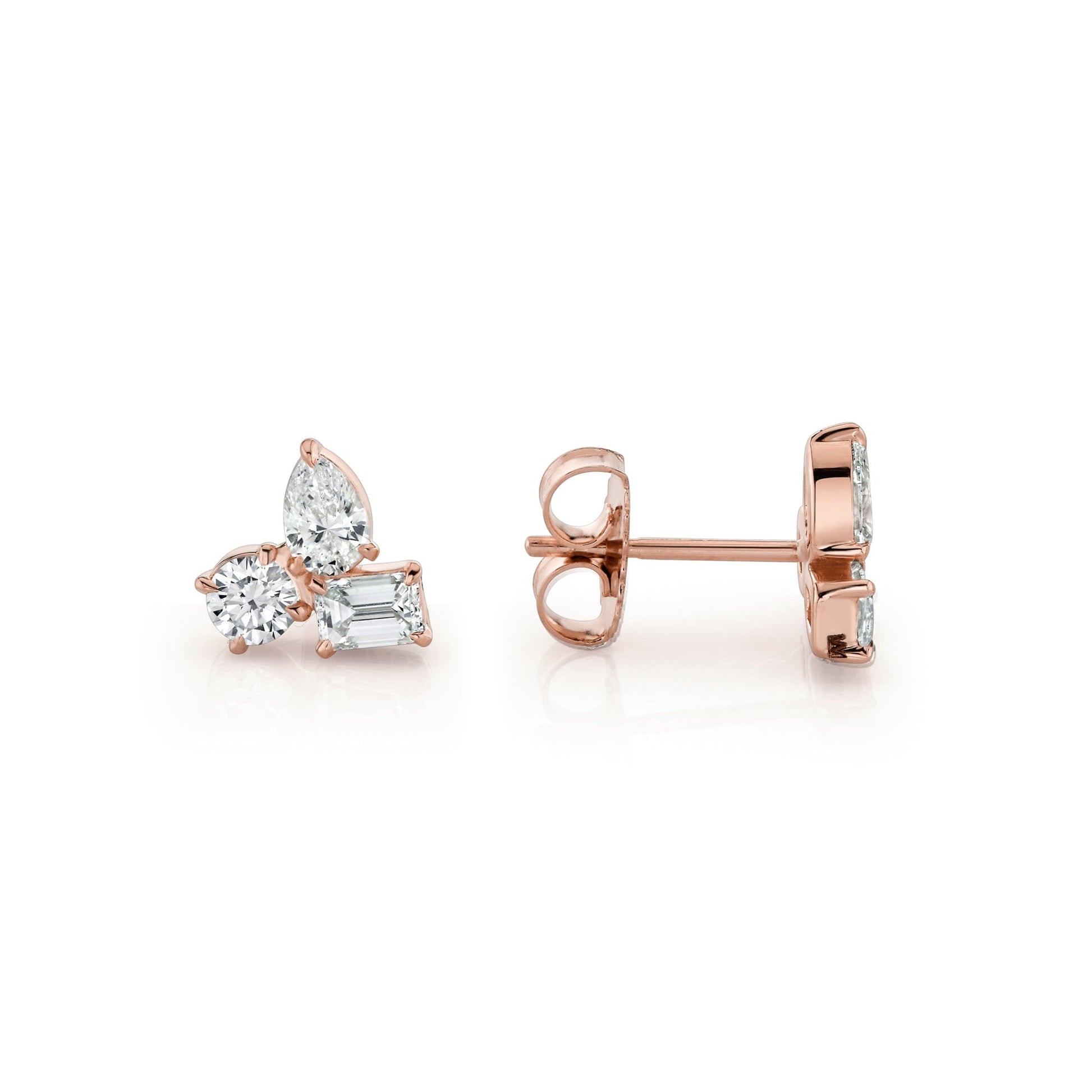 Montage 3 Cluster Stud Earrings