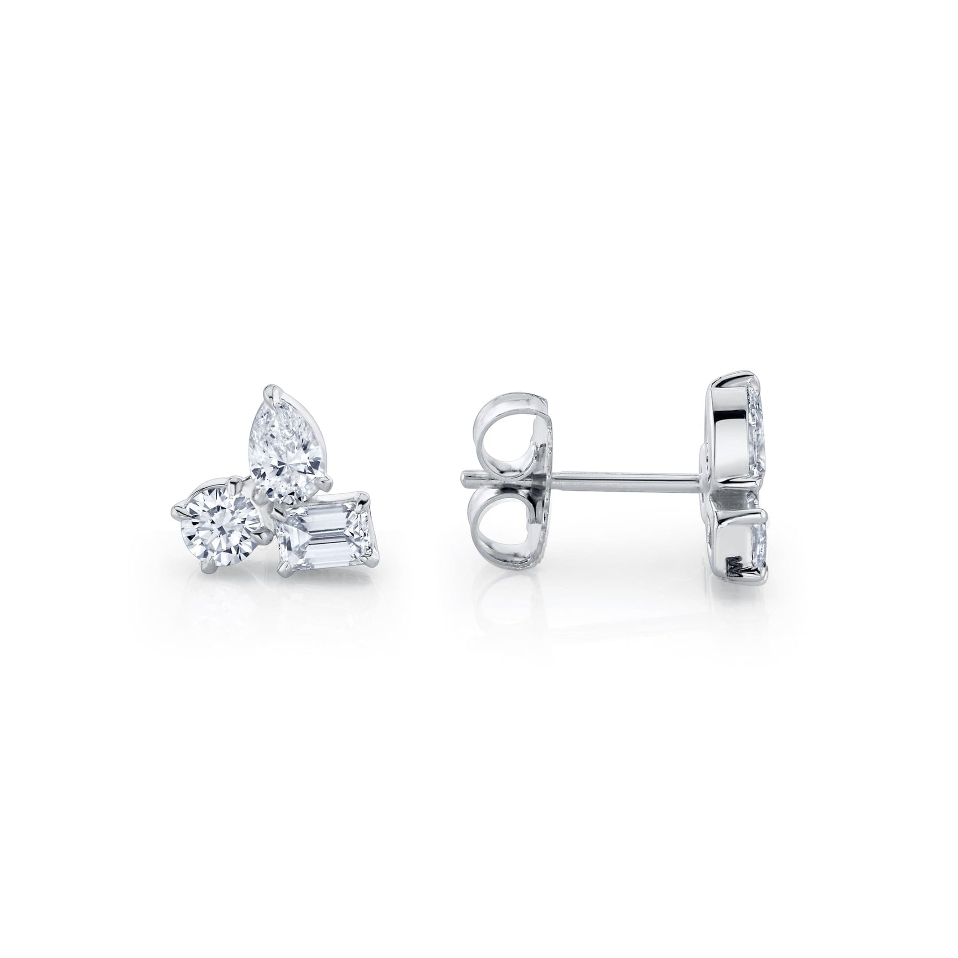 Montage 3 Cluster Stud Earrings
