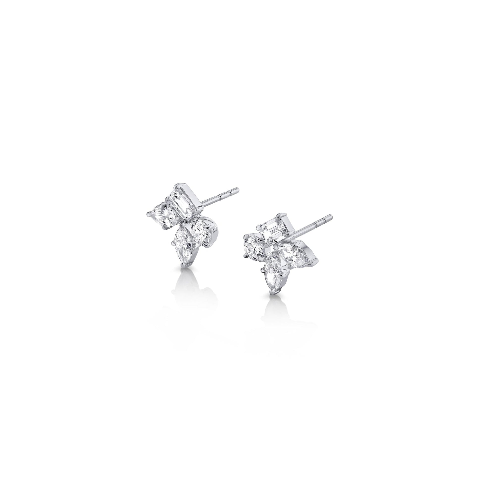Montage Cluster Stud Earrings