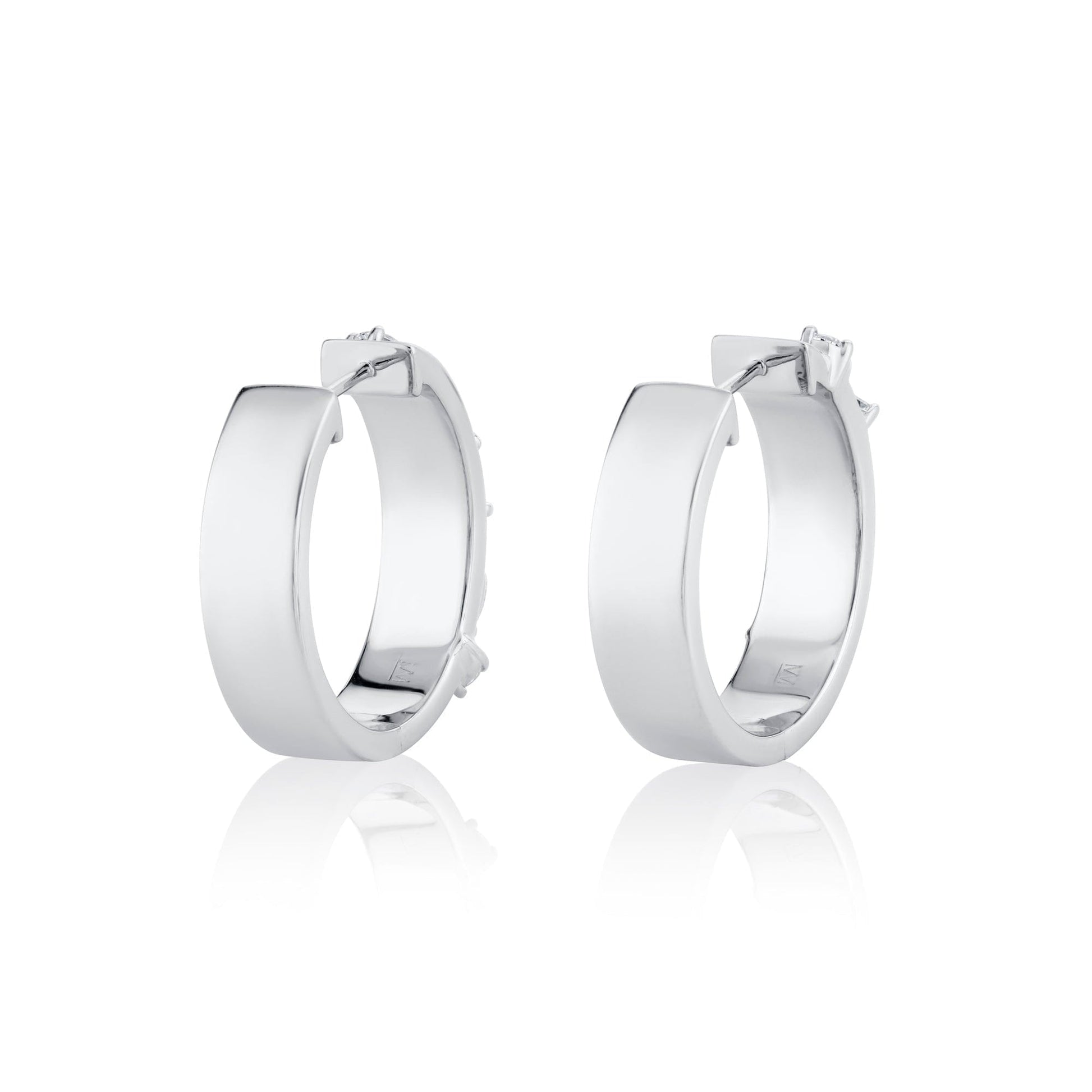 Montage Diamond Cross Hoops