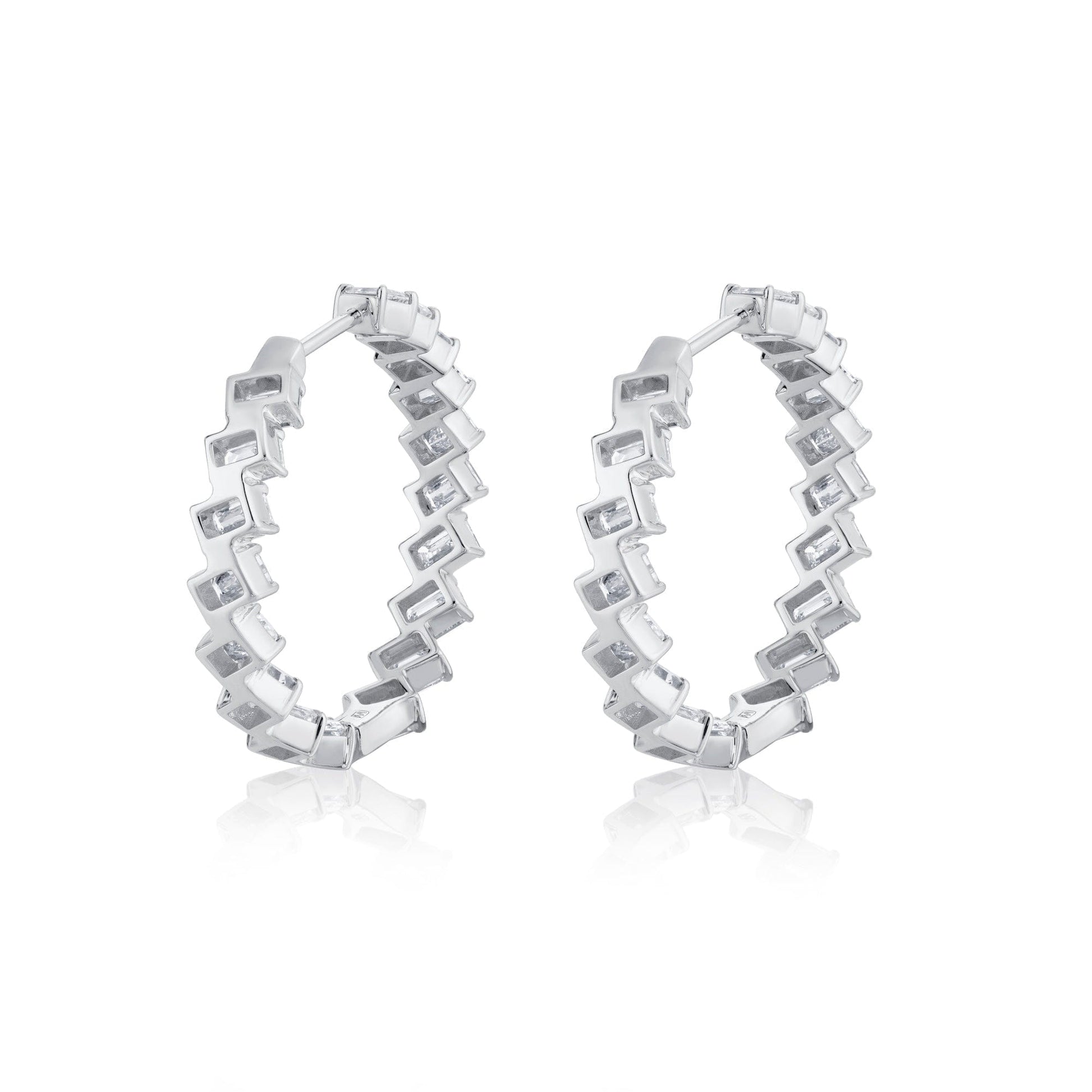 Montage Emerald Hoop Earrings