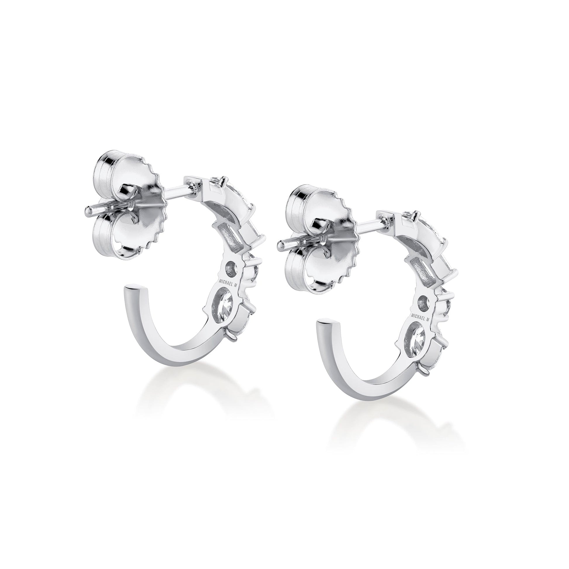 Mini Montage Mixed Cut Diamond Hoops