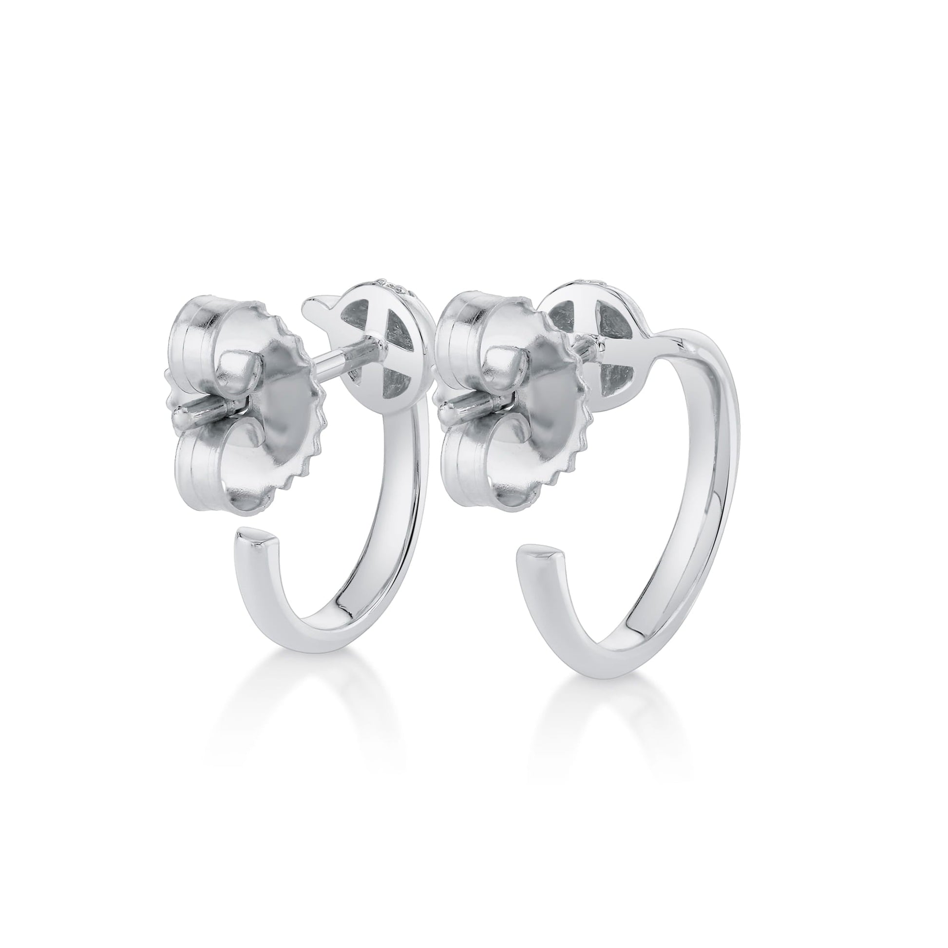 Orb Bypass Hoop Earrings