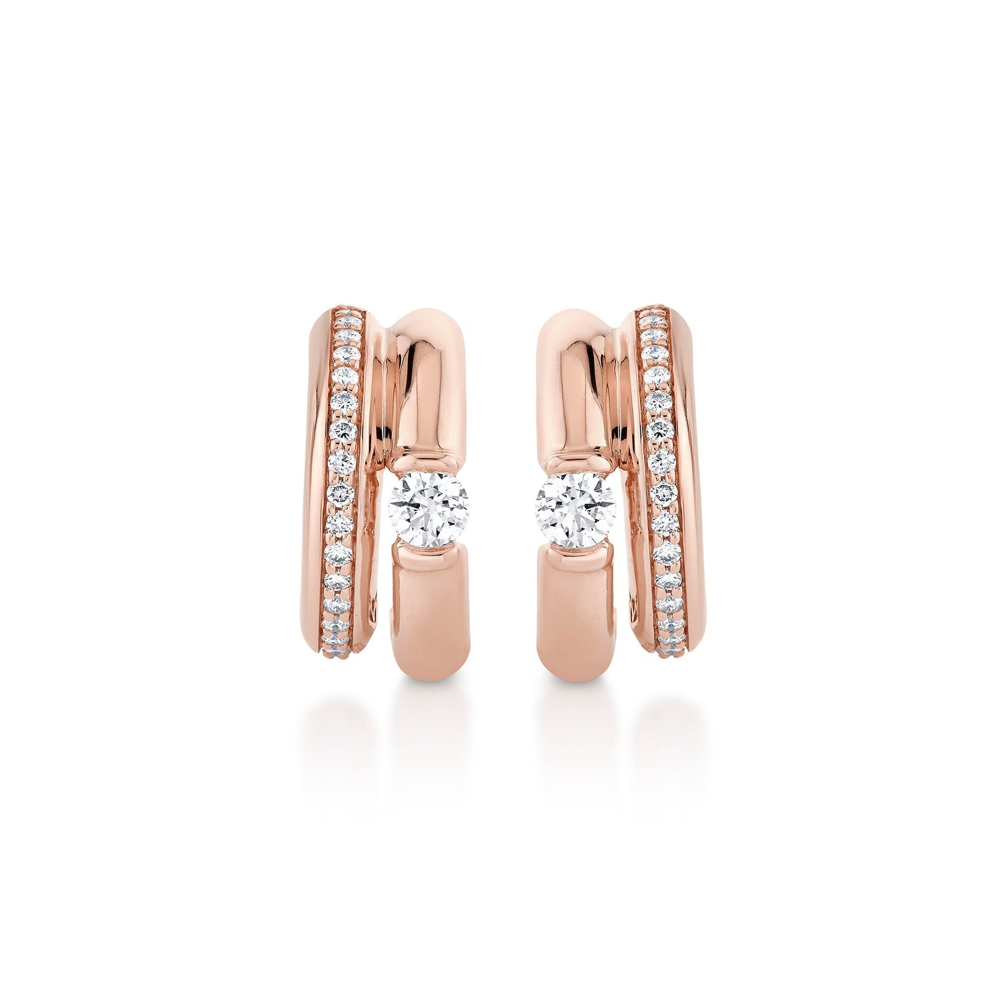 Orb Split Pavé Hoop Earrings