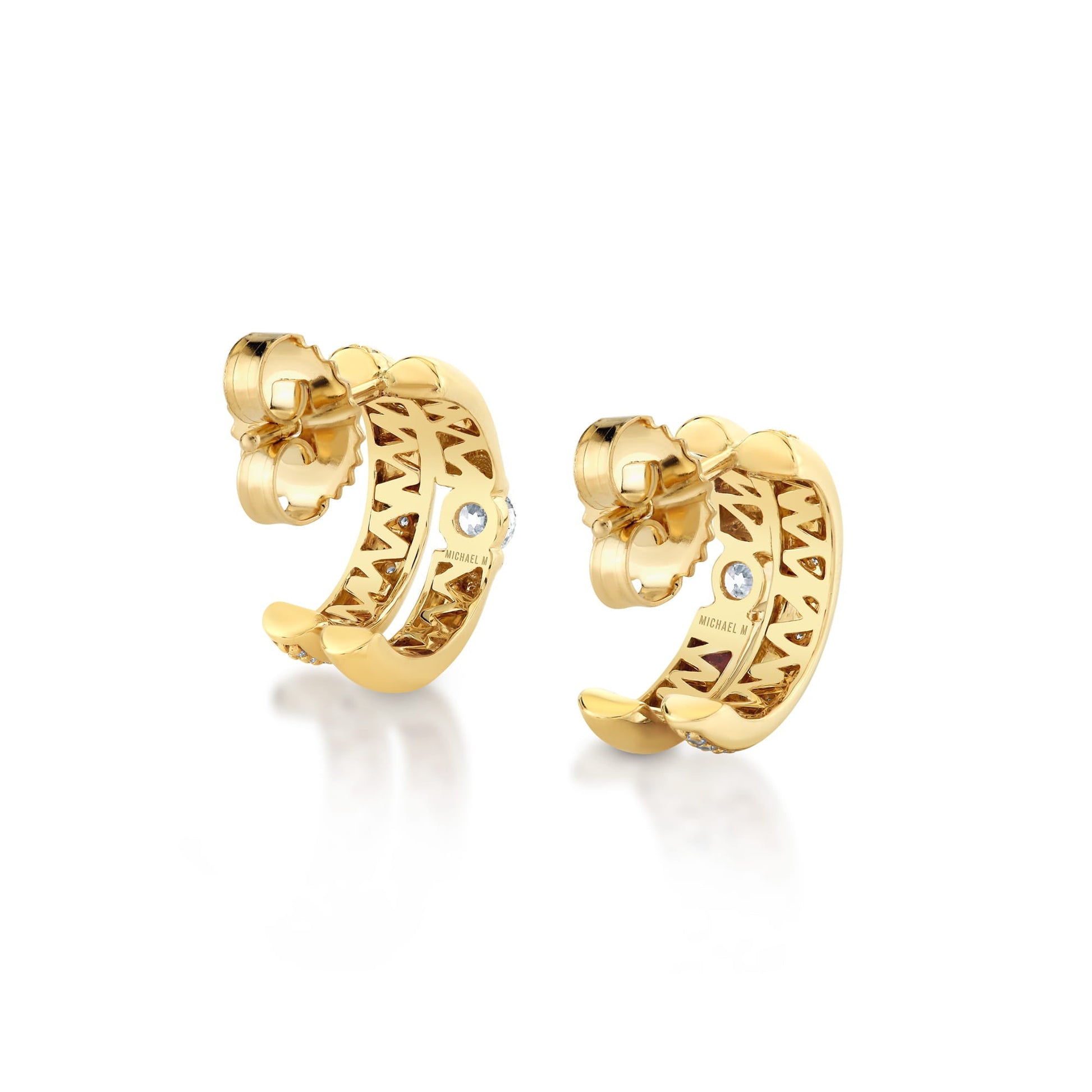 Orb Split Pavé Hoop Earrings