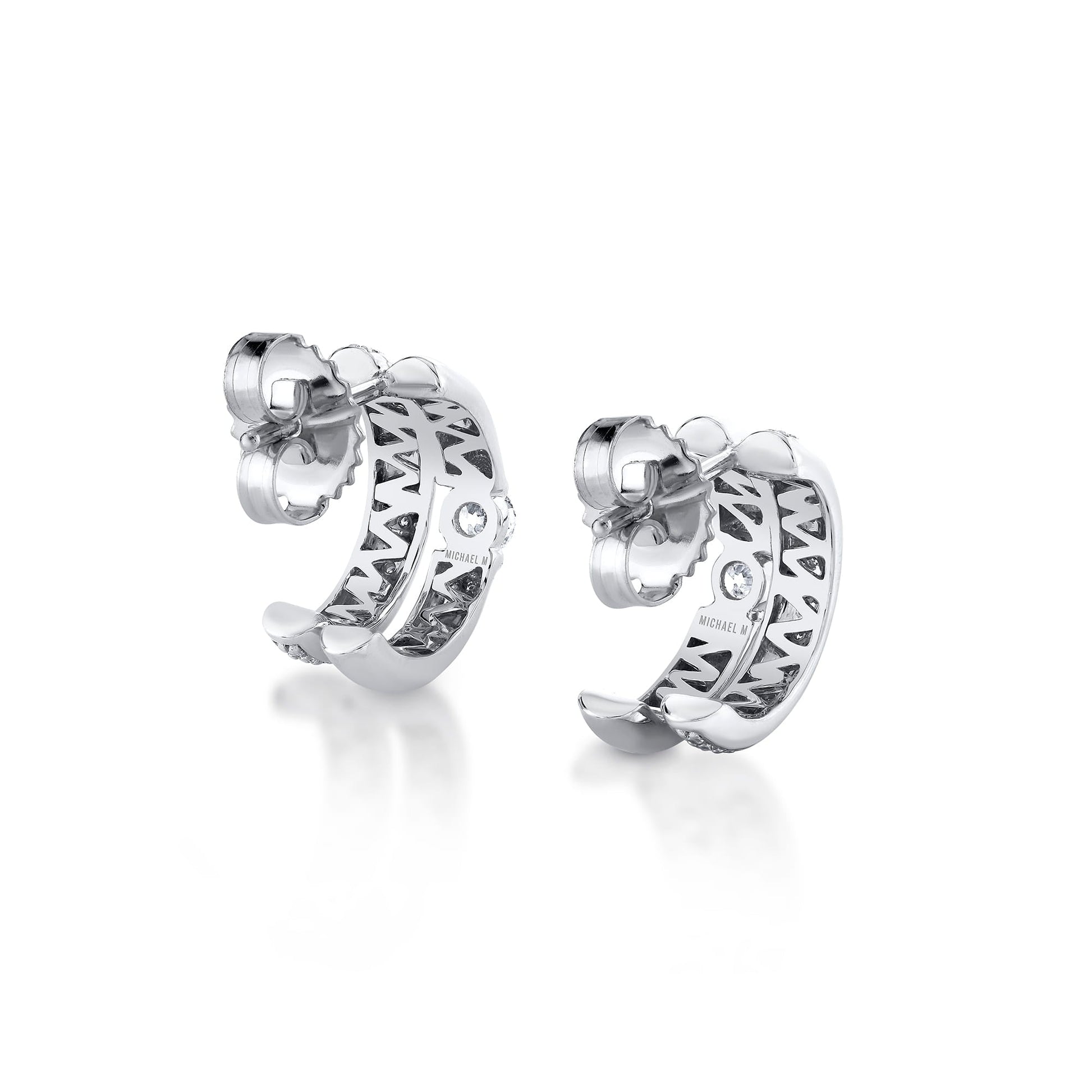 Orb Split Pavé Hoop Earrings