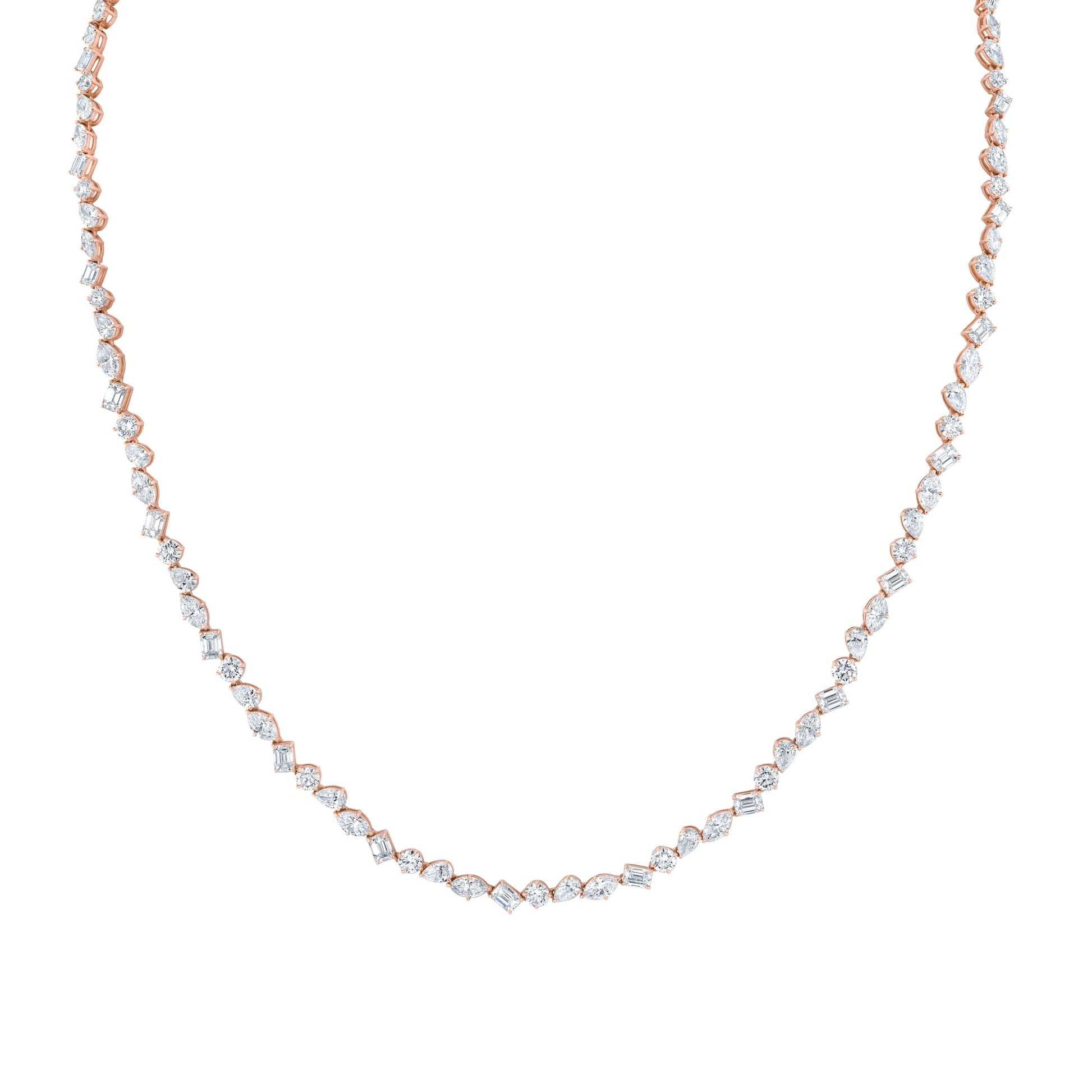Montage Mixed-Cut Tennis Necklace
