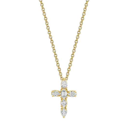 Montage Small Diamond Cross Pendant