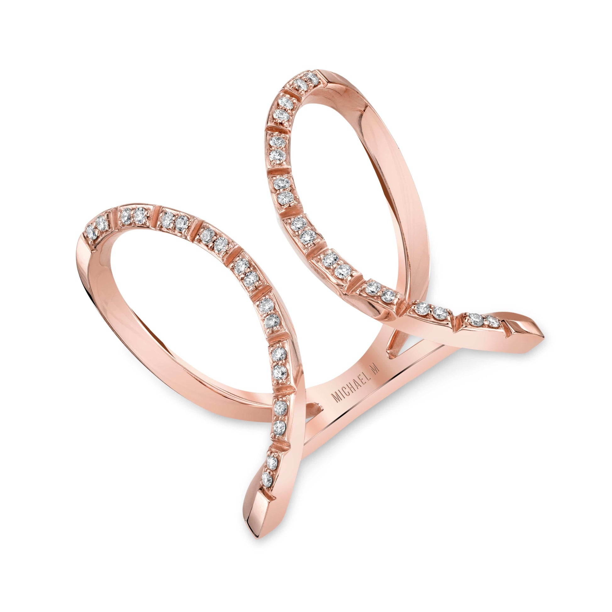 Double Open Circle Eternity Ring