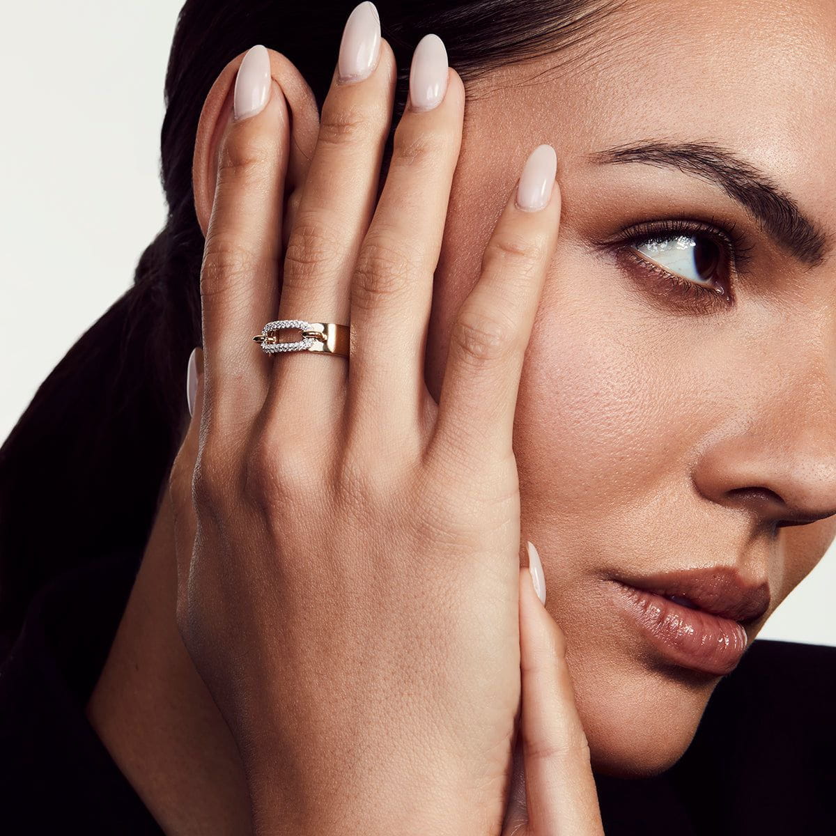 MICHAEL M Pav√© Luxe Link Ring