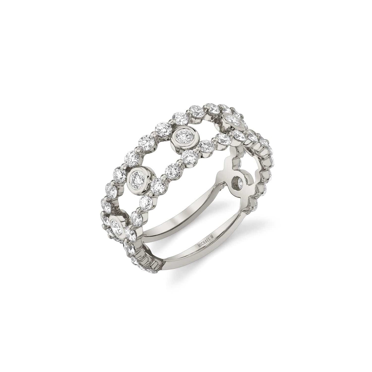 MICHAEL M Cloud Stacked Ring B388YG-4