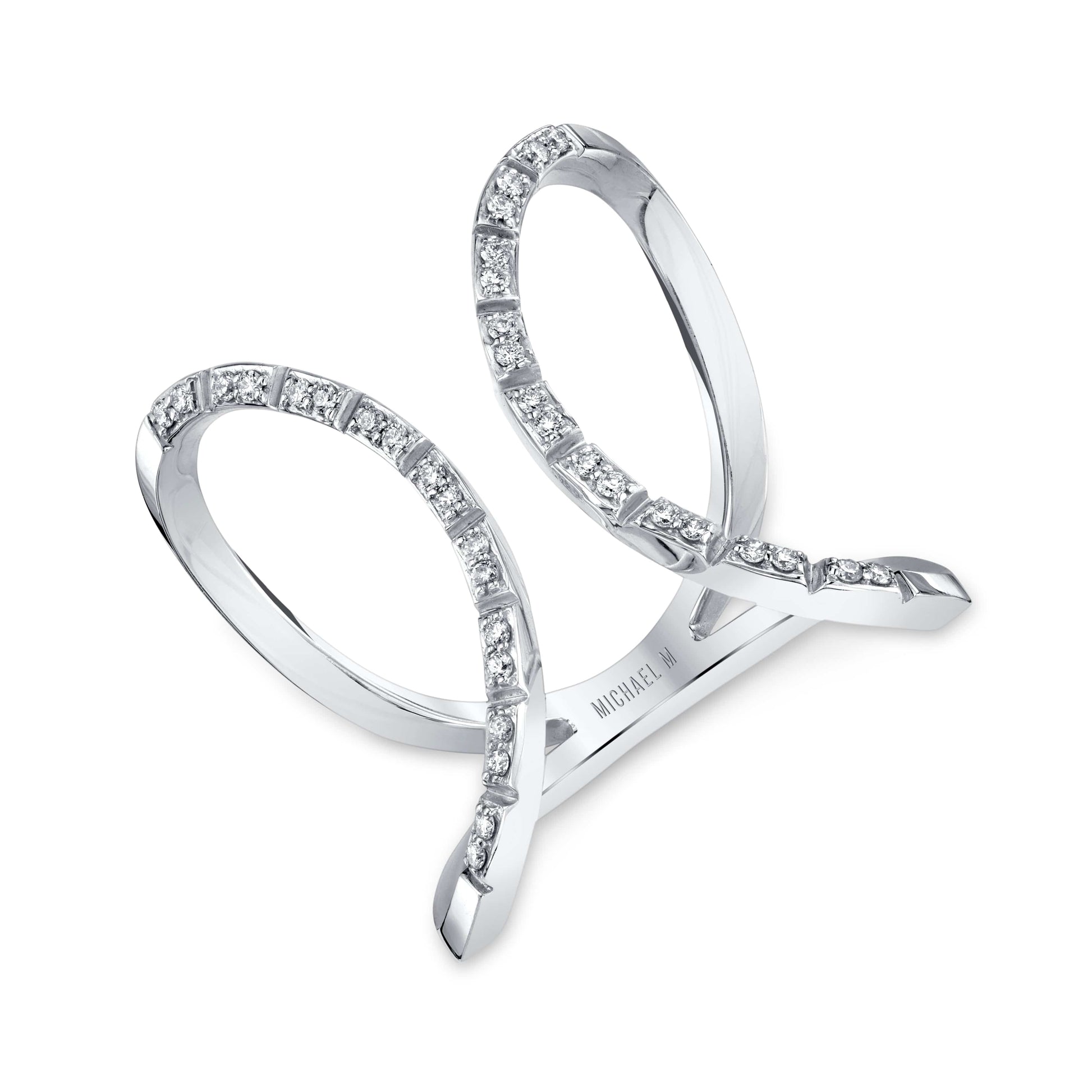 Double Open Circle Eternity Ring