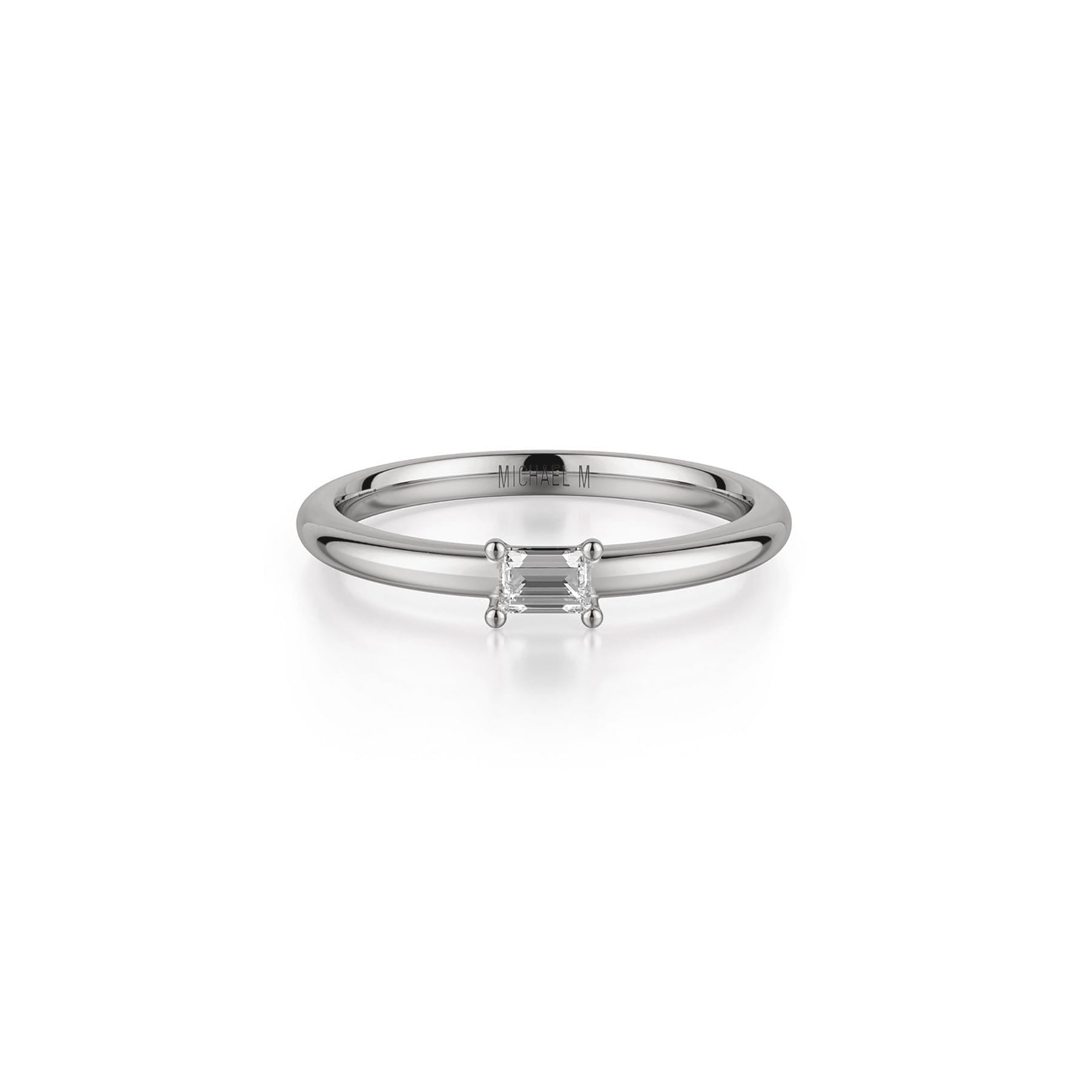 Petite Solitaire Diamond Ring