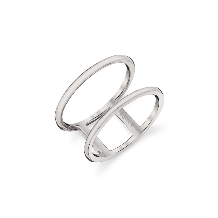 MICHAEL M Solid Double Band Ring F328-YG4