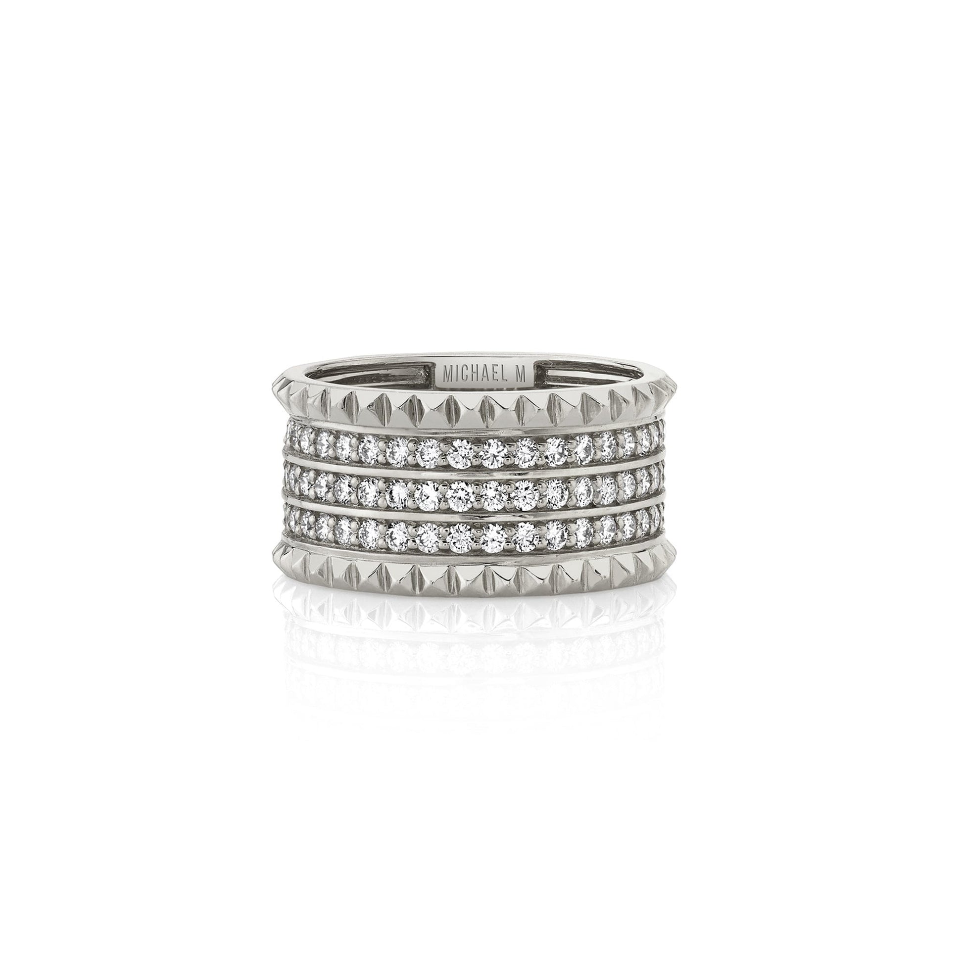 Tetra Triple Pavé Band