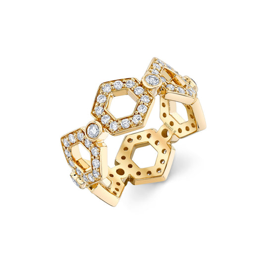 Pavé Hex Infinity Band